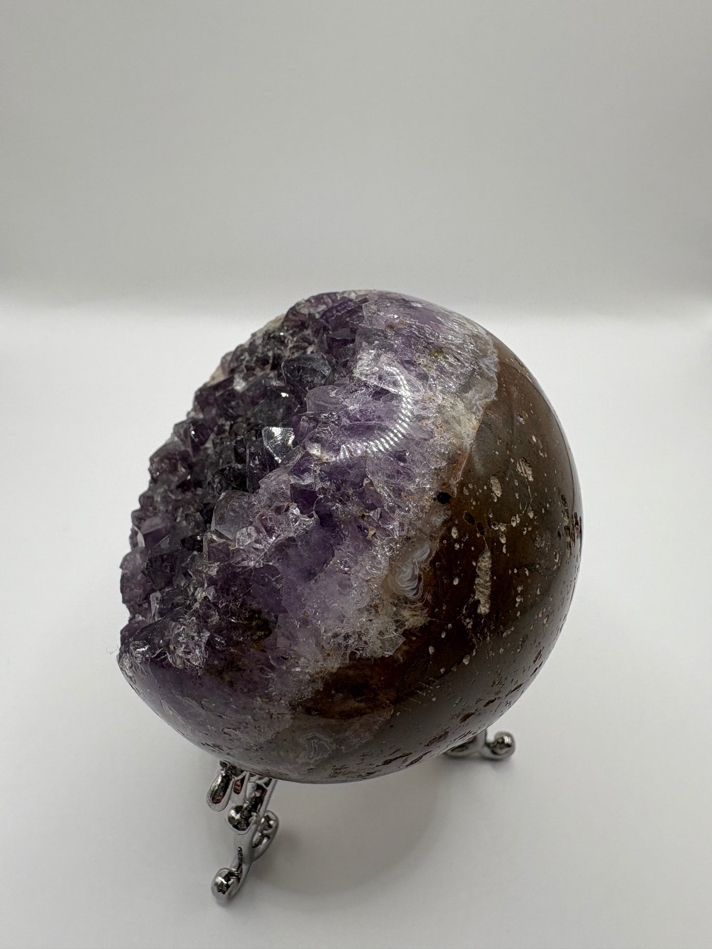 Amethyst Druzy Sphere/ Medium Amethyst Druzy Sphere/ Amethyst Sphere/ Amethyst Crystals/ Amethyst/ Healing Crystals/ Crystals UK