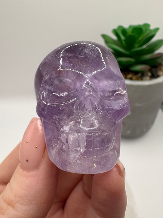 Amethyst Skull Carving/ Amethyst Skull/ Amethyst Carving/ Amethyst Crystals/ Amethyst/ Healing Crystals/ Crystals UK