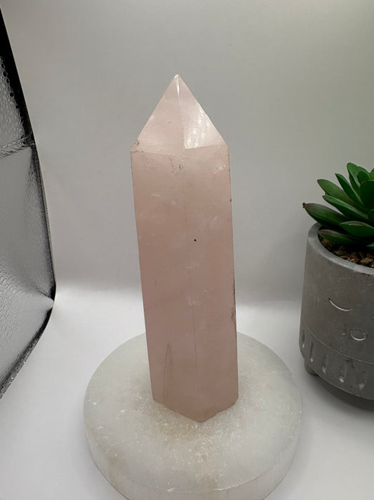 Rose Quartz Tower/ Rose Quartz Crystal/ Rose Quartz Towers/ Natural Rose Quartz Crystal/ Healing Crystals/ Crystals UK/ Rose Quartz