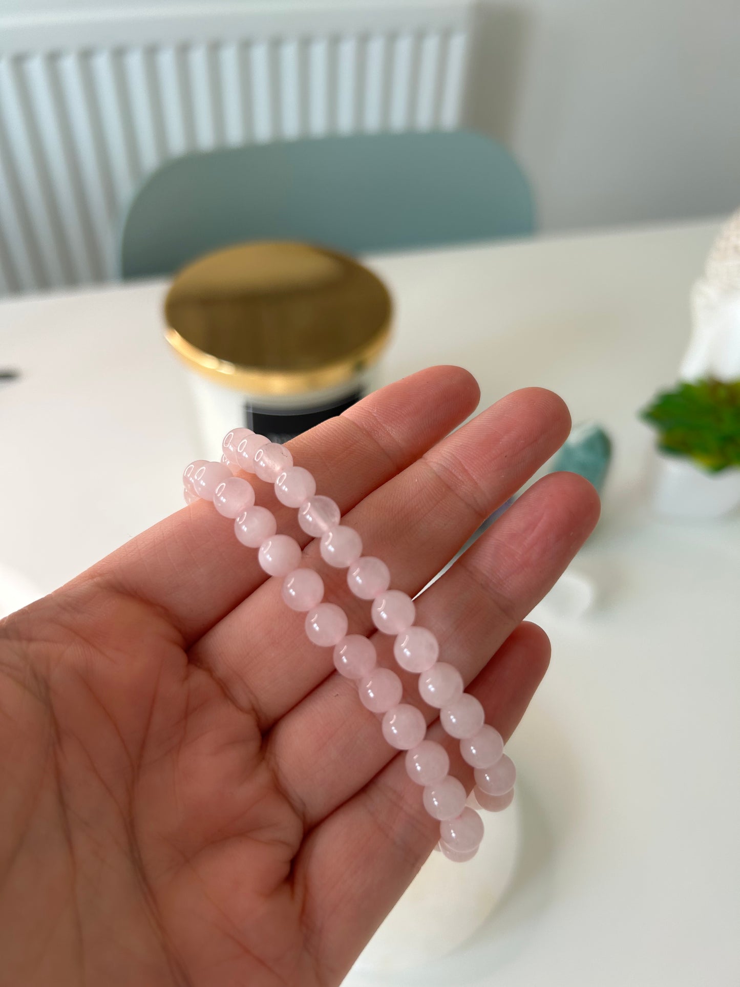 Rose Quartz Beaded Bracelets