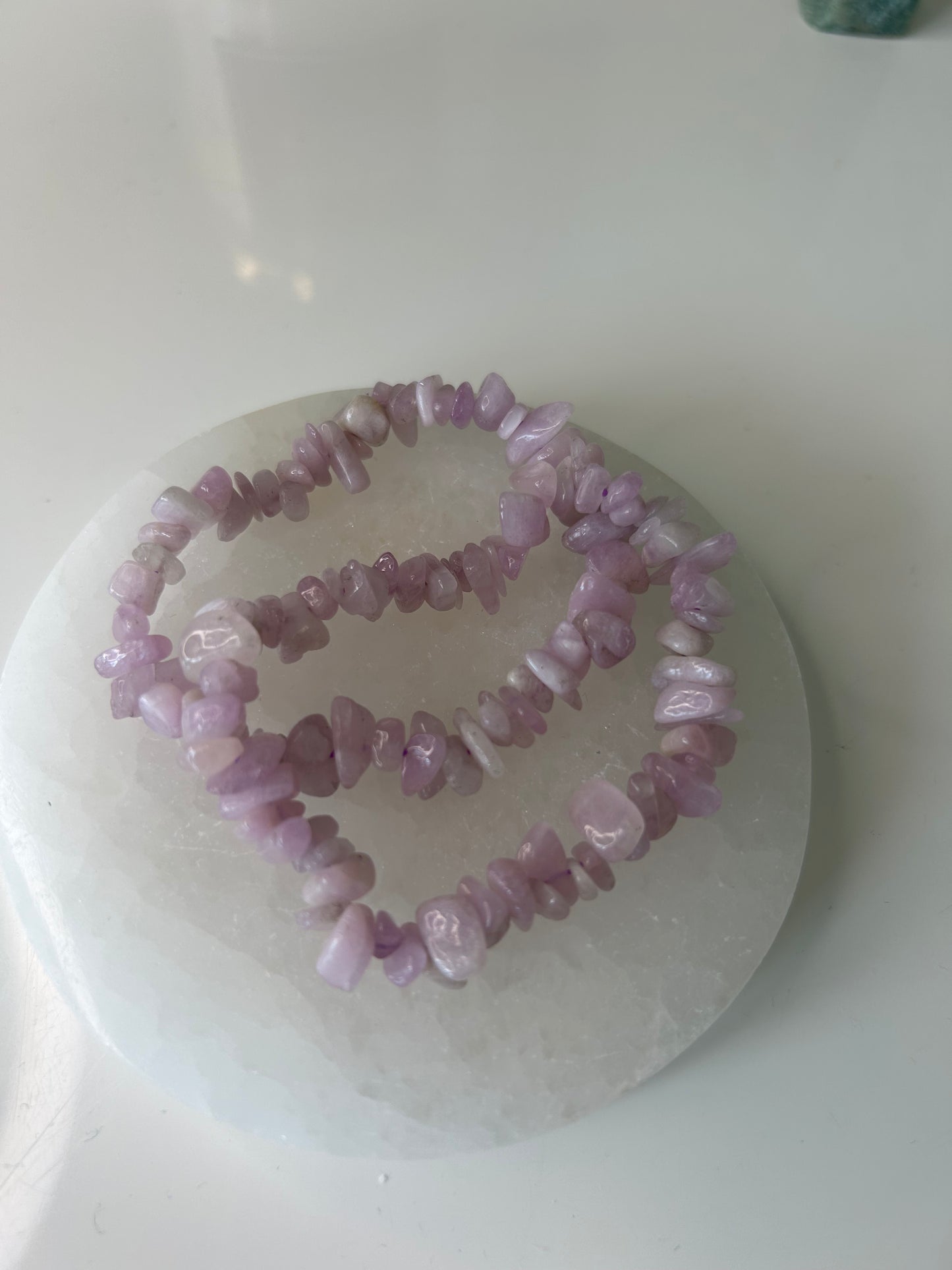 Kunzite Chip Crystal bracelet