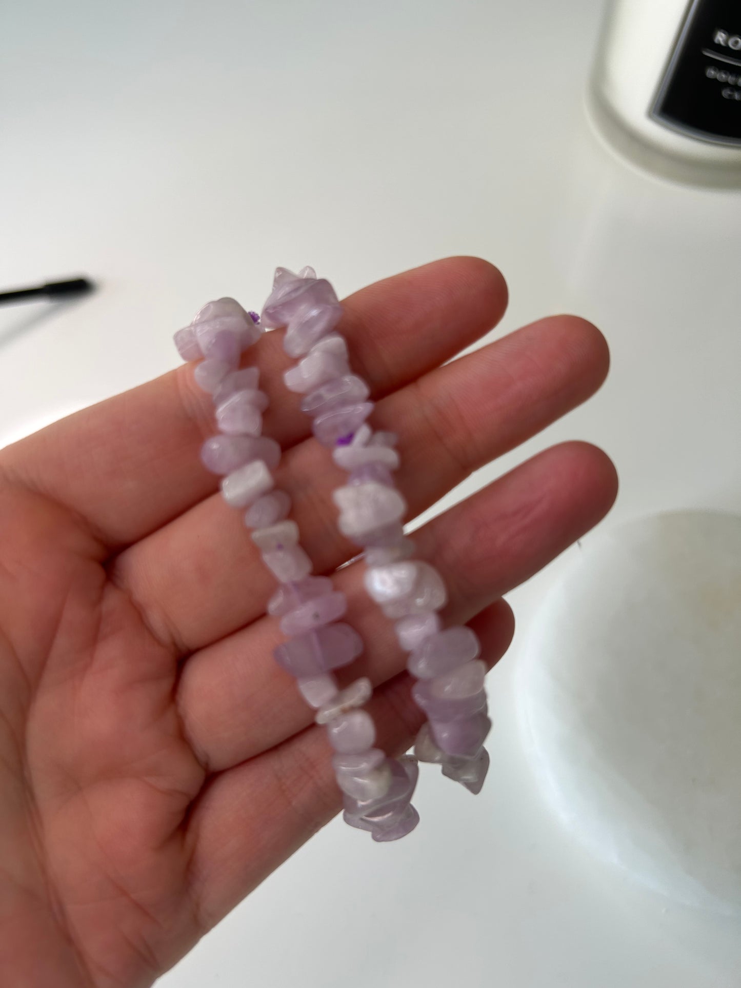 Kunzite Chip Crystal bracelet