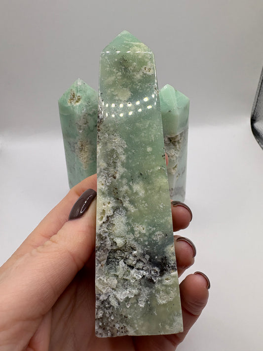 Chrysoprase Tower/ Chrysoprase Towers/ Chrysoprase Crystal / Crystals UK/ Healing Crystals