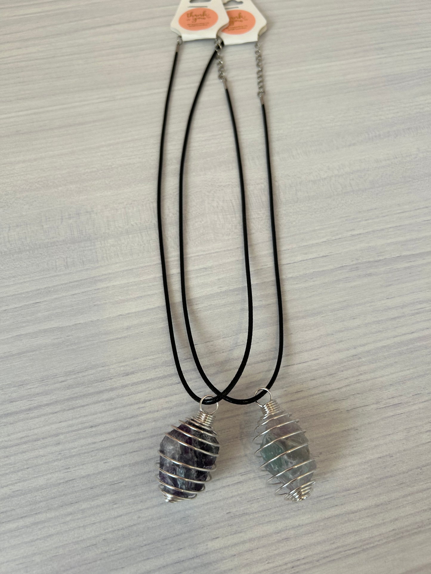 Caged Howlite/Rose Quartz/Fluorite Crystal Necklaces/Crystal Pendants/Crystal Necklaces/ Gemstone Necklaces/ Pendant Necklace/Necklaces