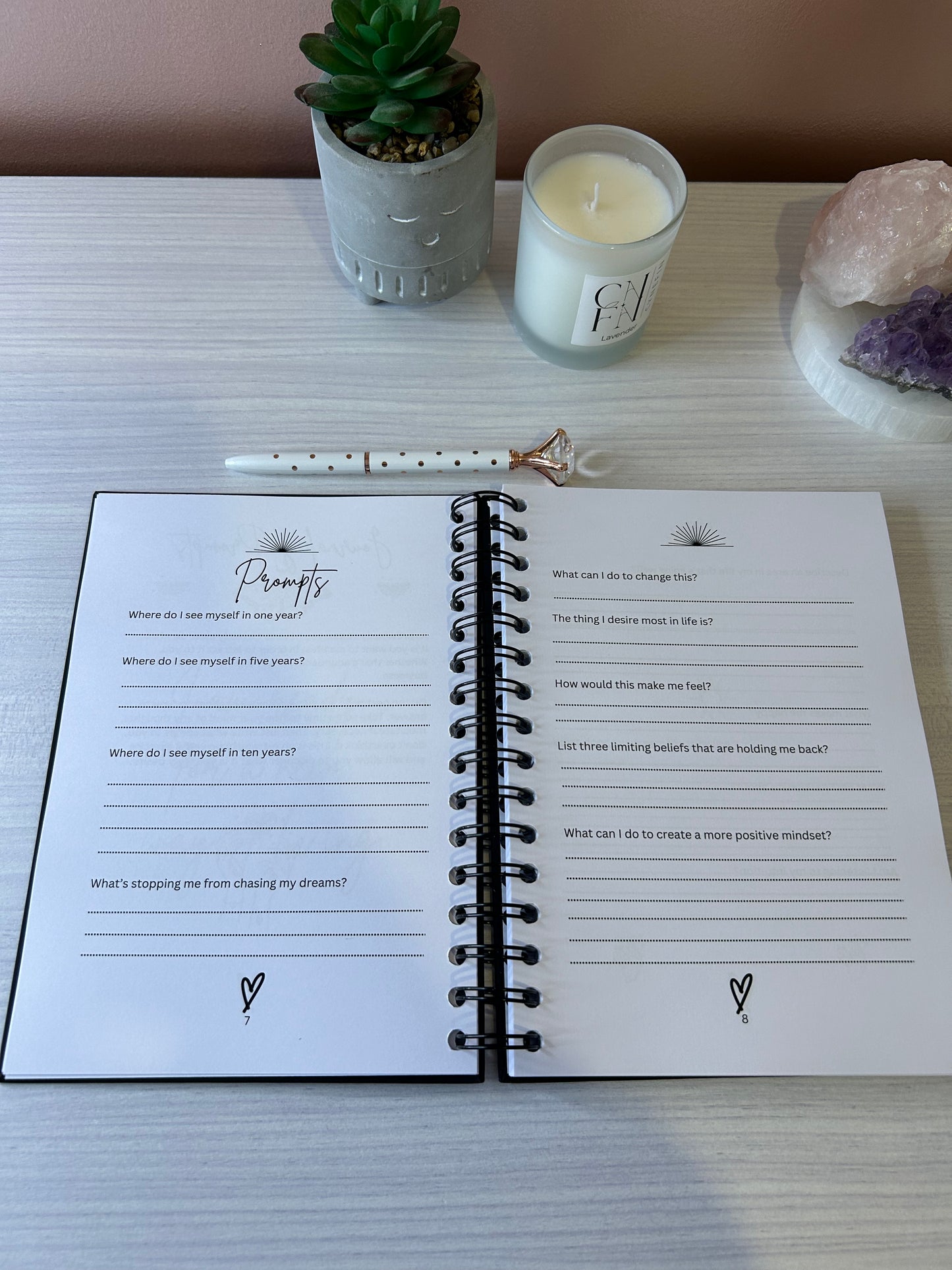 Manifestation Journal/ Daily Journal/ Gratitude Journal/ Daily Affirmations/ 369 Method/ Manifestation