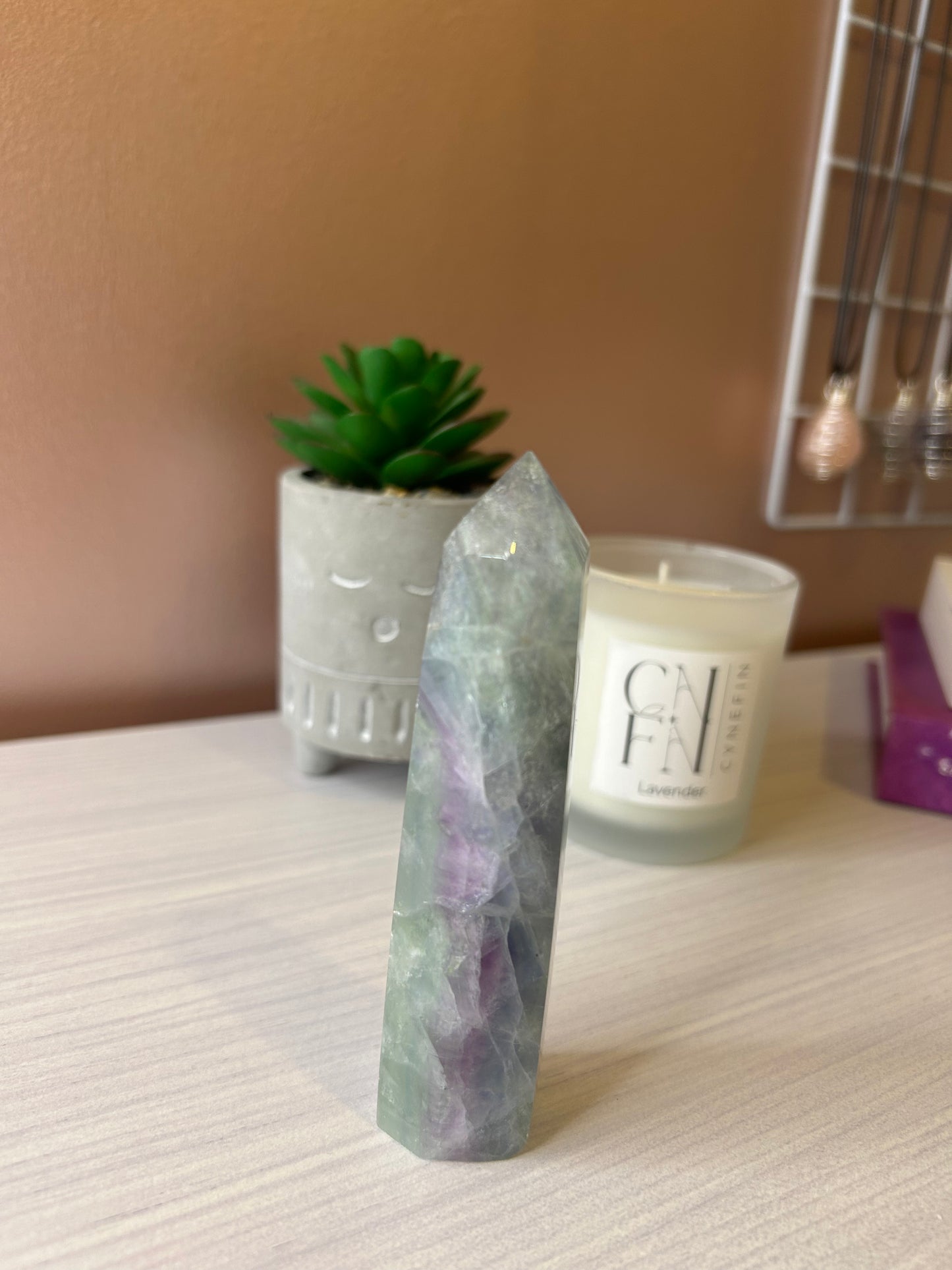 Fluorite Tower/ Fluorite Point/ Fluorite Crystal