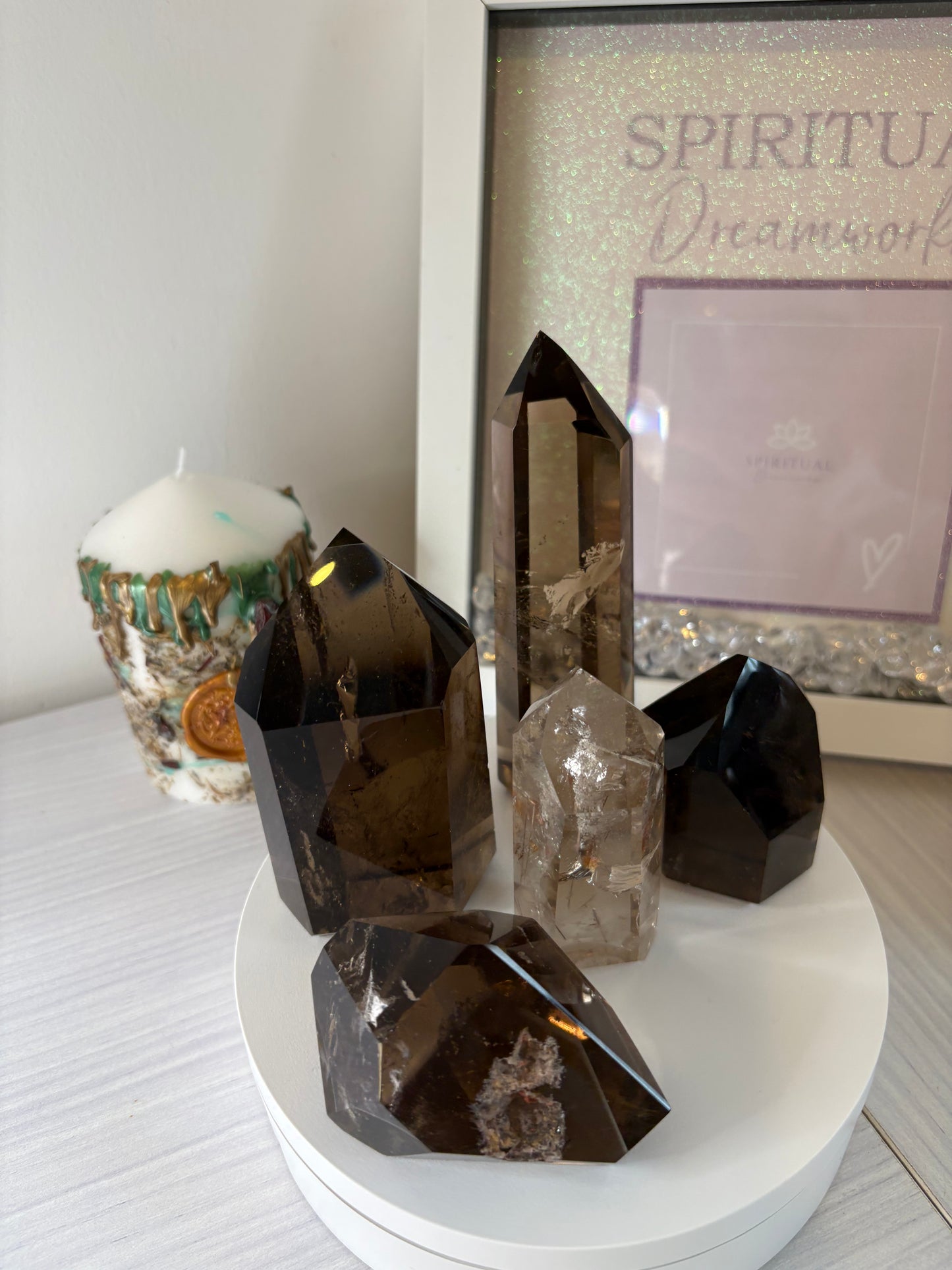 Smokey Quartz Towers/ Smokey Quartz Freeform/ Smokey Quartz Crystals/ Smokey Quartz