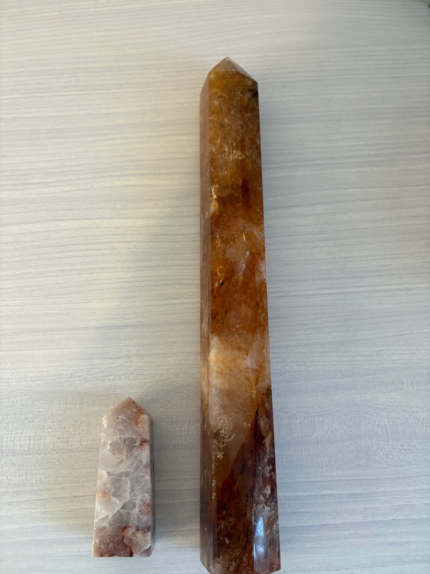 Fire Quartz Tower/ Fire Quartz Point/ Fire Quartz Crystal/ Fire Quartz/ Healing Crystals/ Crystals UK