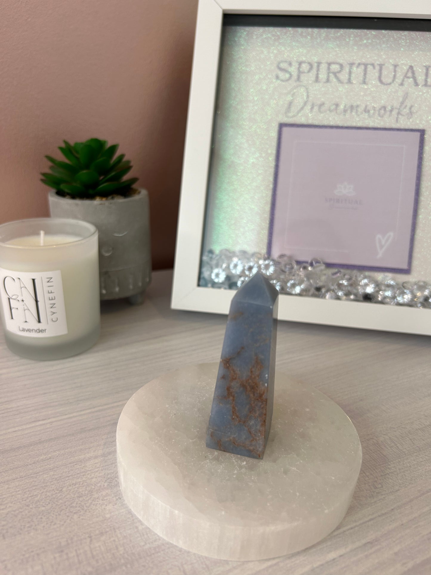 Angelite Tower/ Angelite Point/ Angelite Crystals