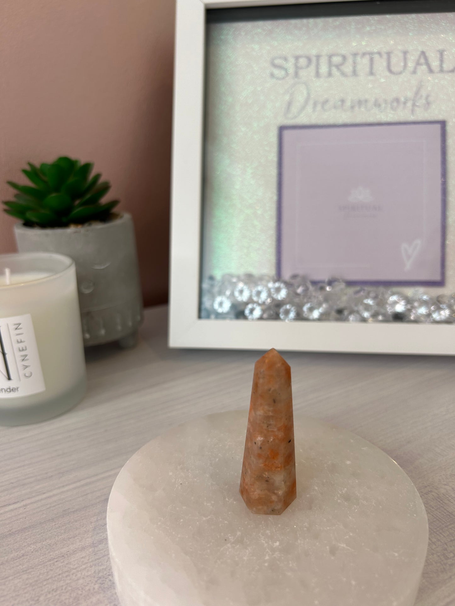 Sunstone Polished Point/Tower/Sunstone Crystal