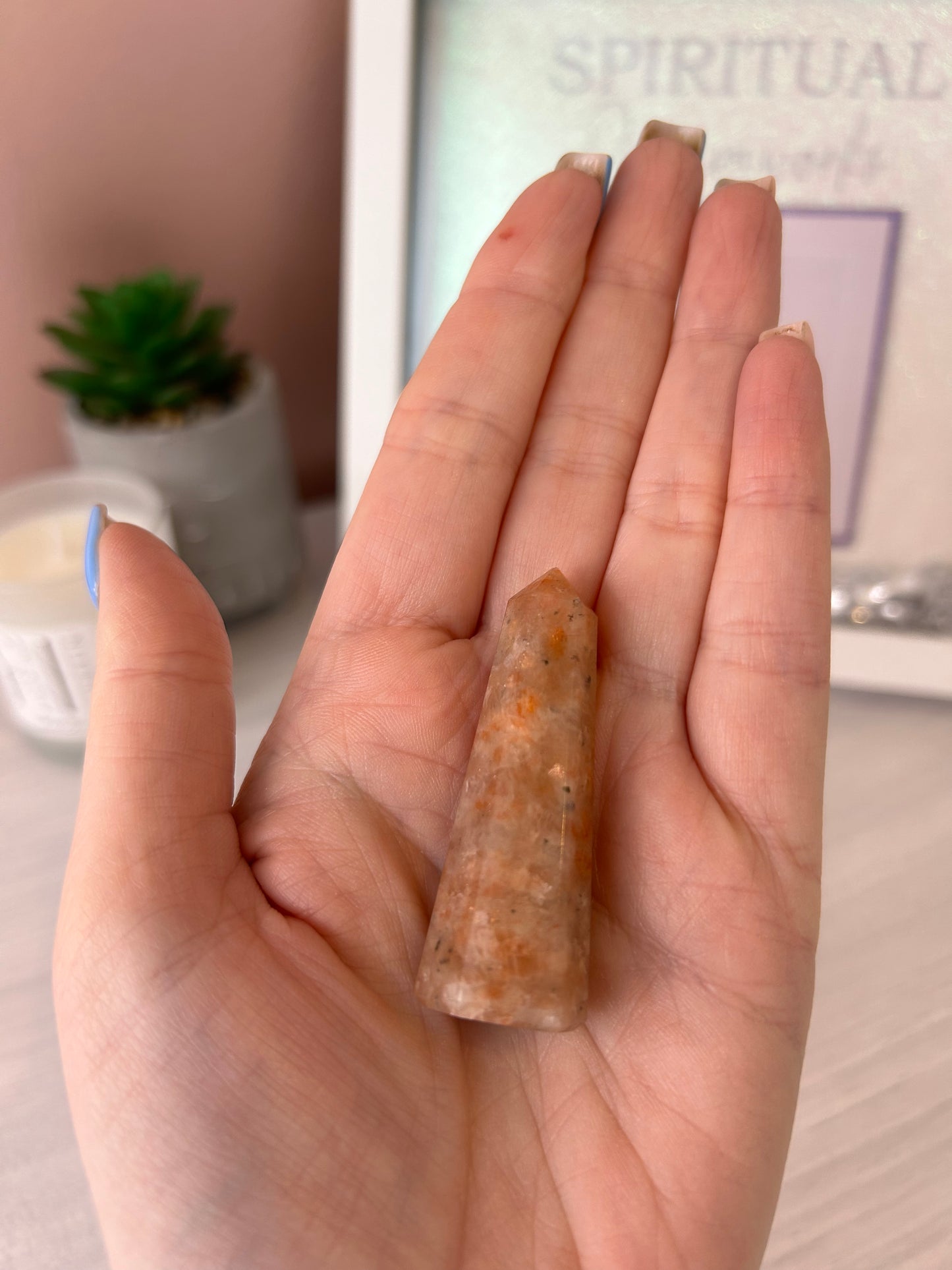 Sunstone Polished Point/Tower/Sunstone Crystal