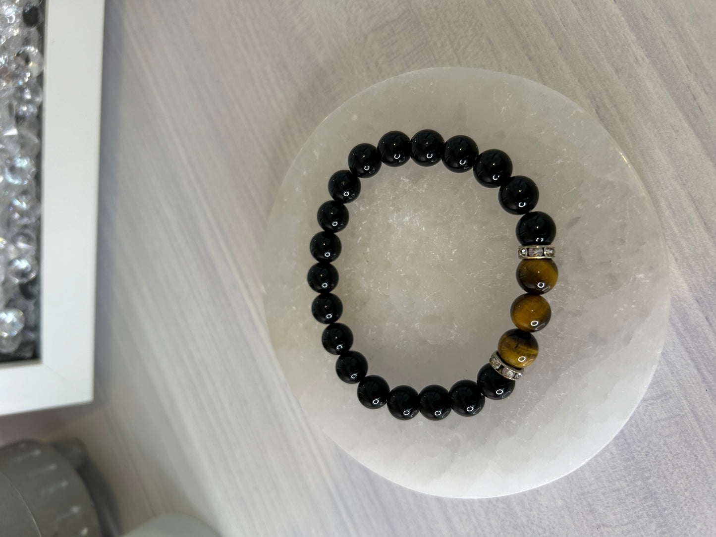 Black Agate/Tigers Eye Bracelet