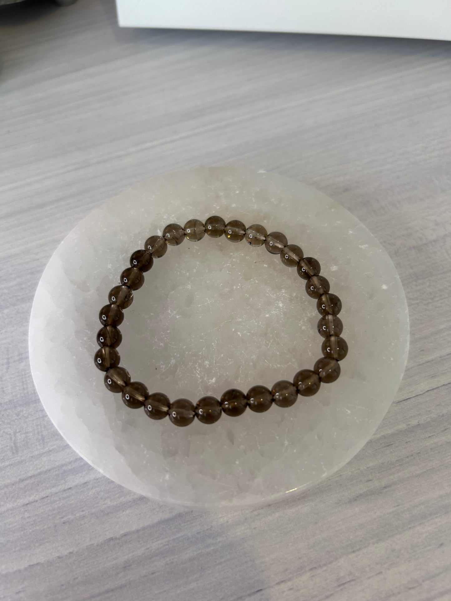 Smokey Quartz Beaded Bracelet