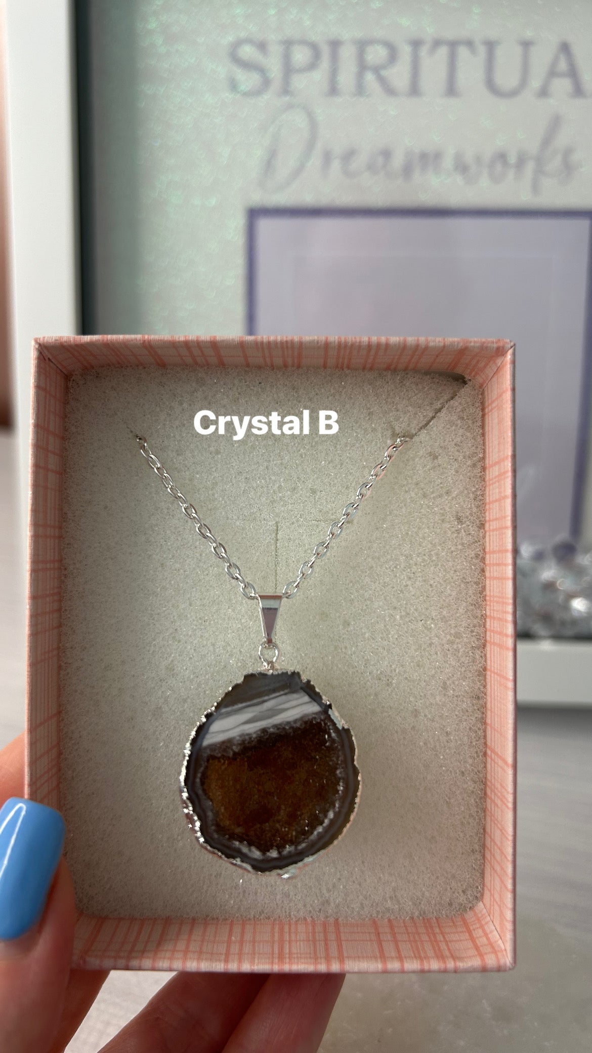 Half Geode Crystal Necklaces/ Half Geode Crystal Pendants