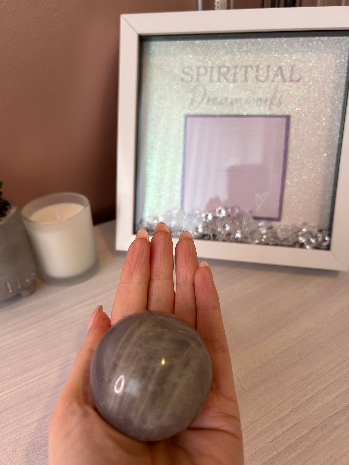 Blue Rose Quartz Sphere