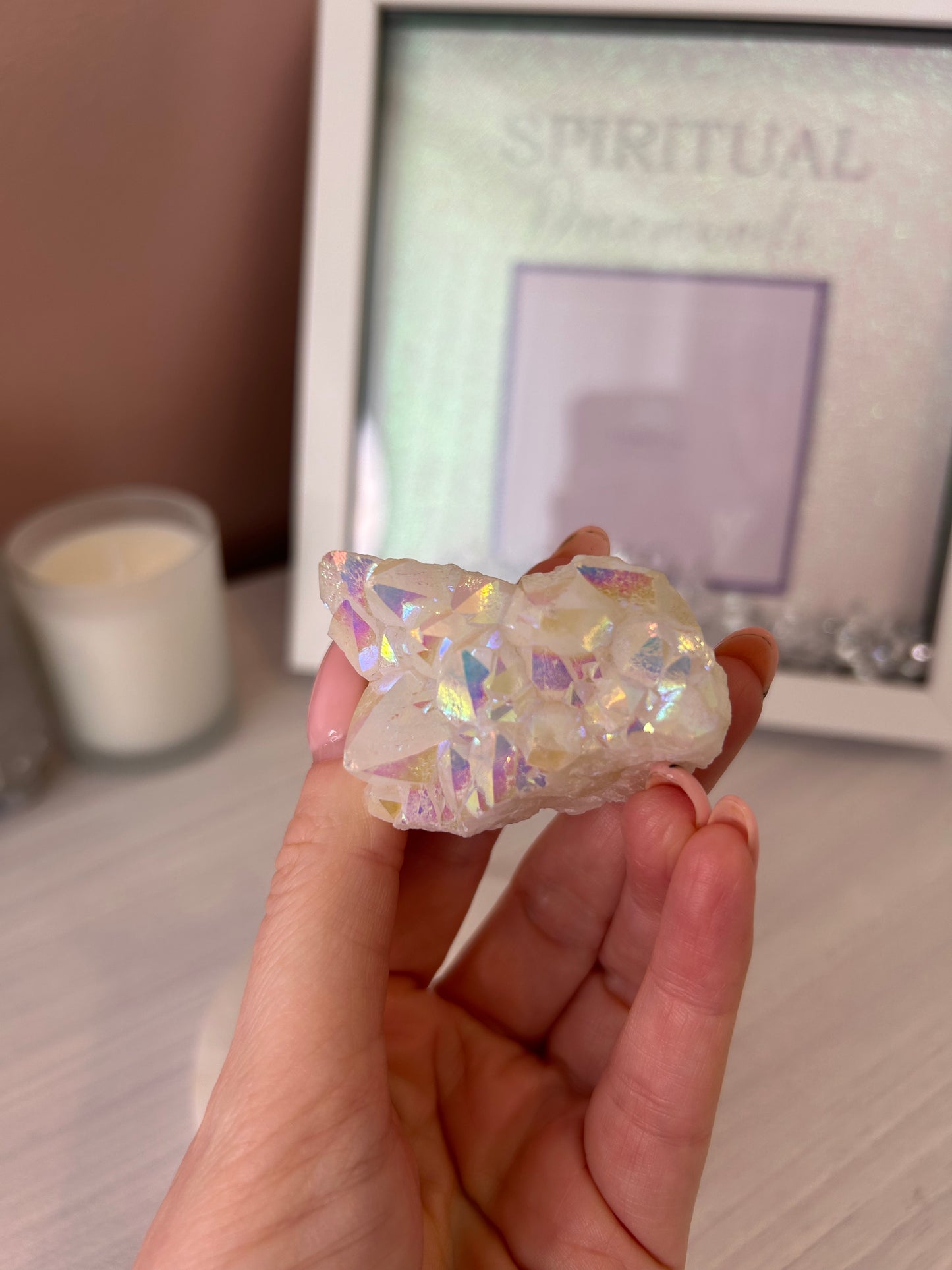 Angel Aura Quartz Cluster