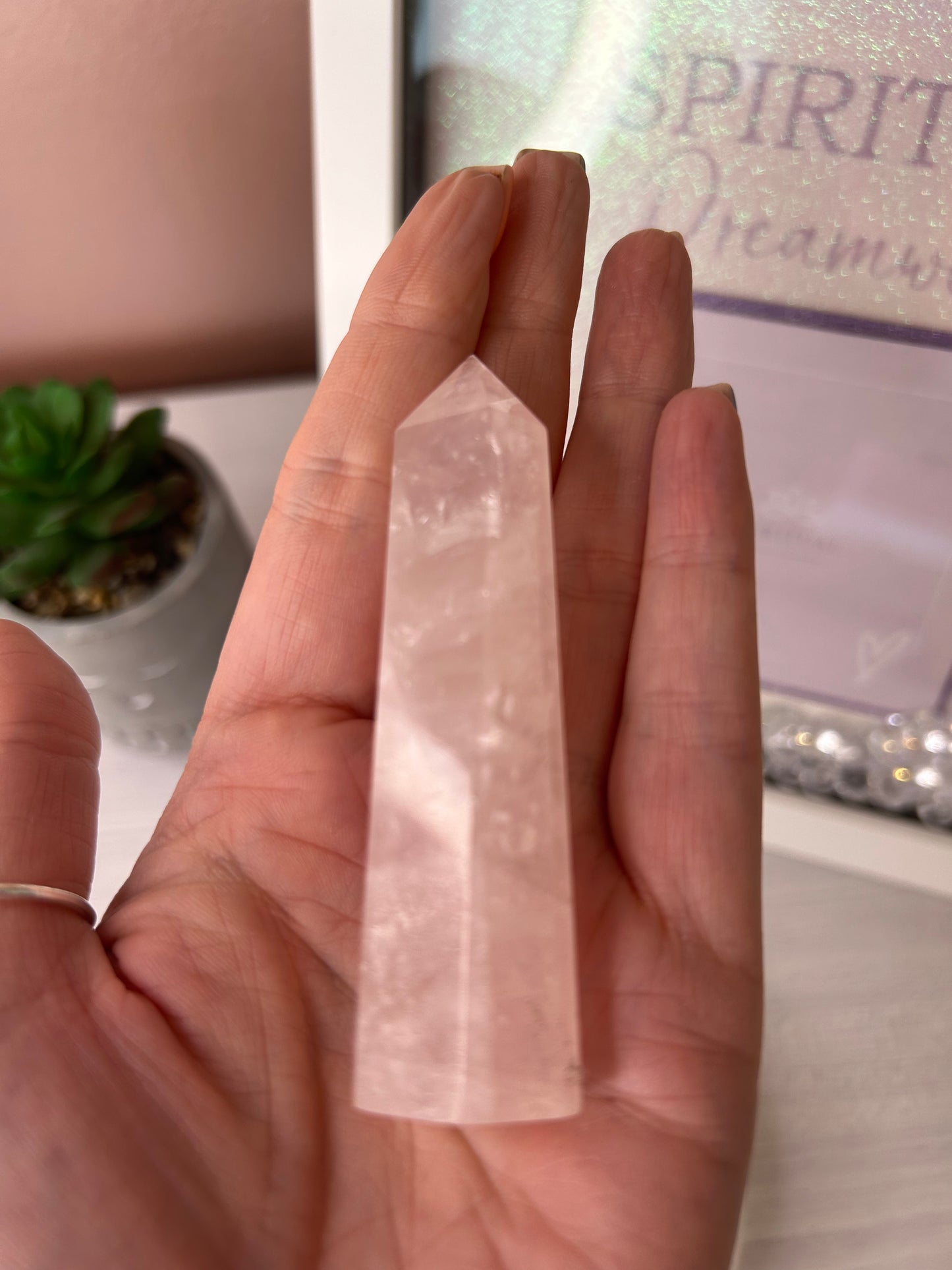 Rose Quartz Tower/ Rose Quartz Towers/ Rose Quartz Crystals/ Rose Quartz/ Healing Crystals/ Crystals UK