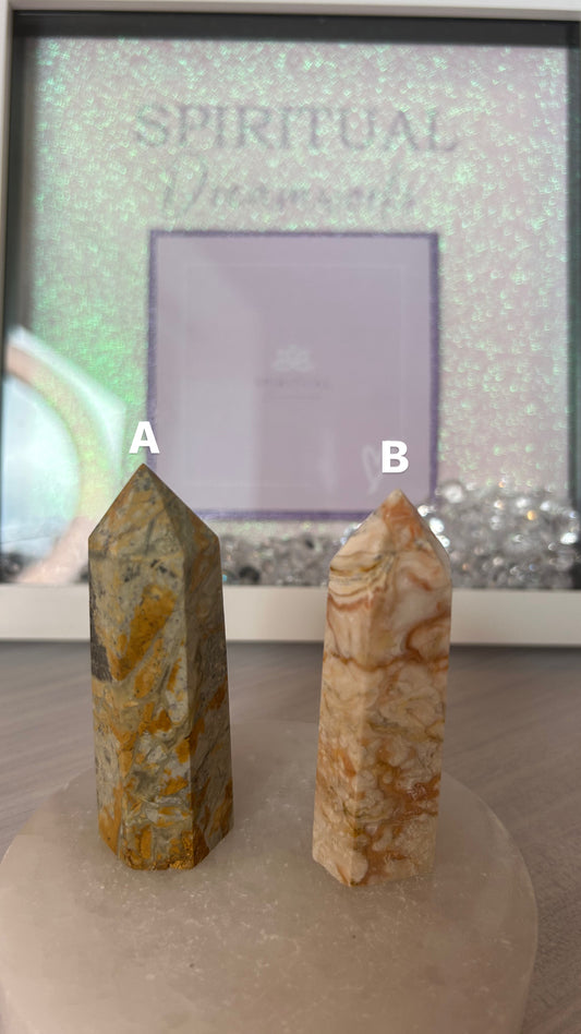 Crazy Lace Agate Towers/ Crazy Lace Agate Points/ Crazy Lace Agate Crystals/ Crazy Lace Agate/ Healing Crystals/ Crystals UK