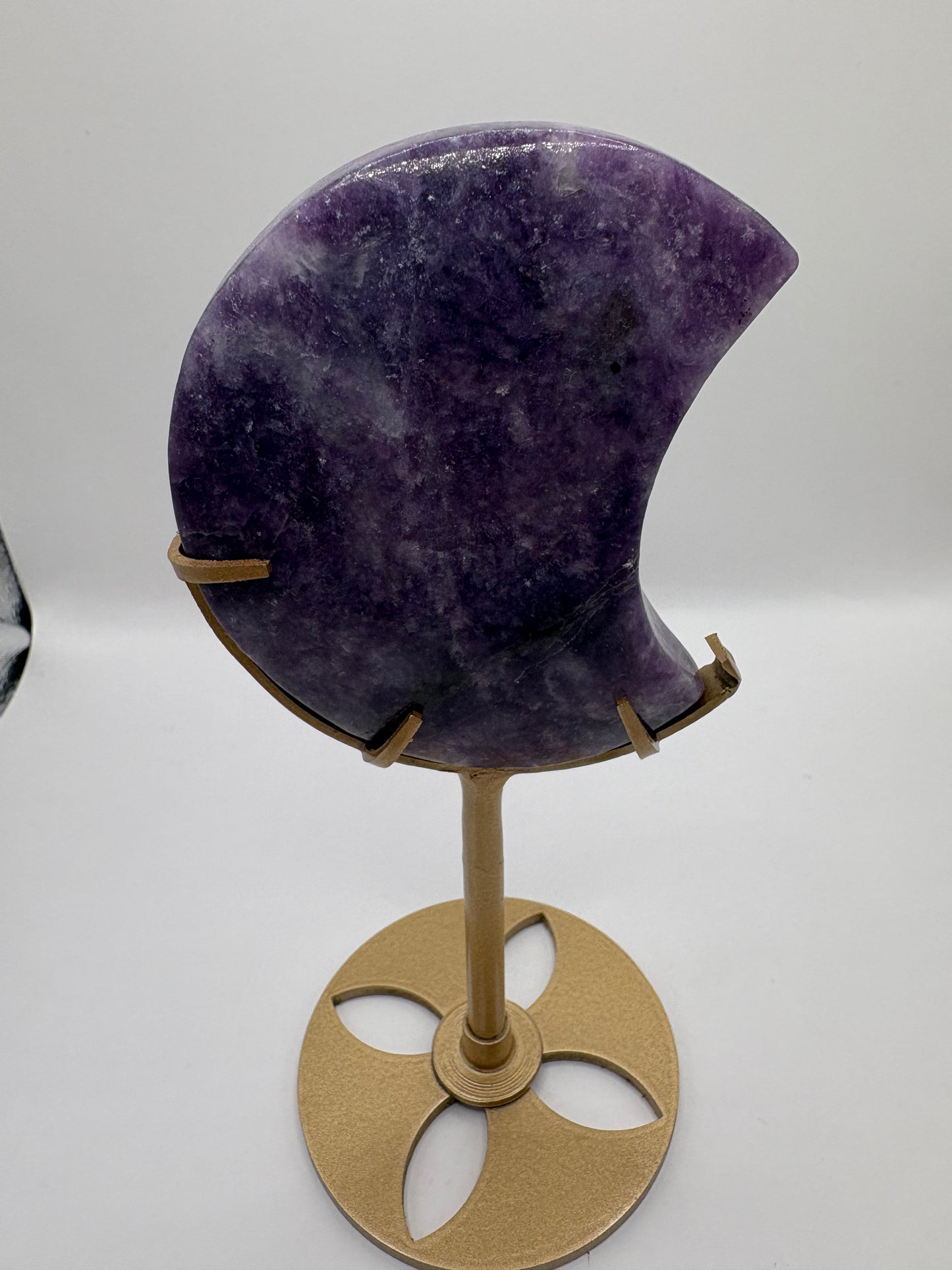 Lepidolite Moon carving/ Lepidolite carving/ Lepidolite Crystal/ Lepidolite/ Healing crystals/ Crystals U.K.