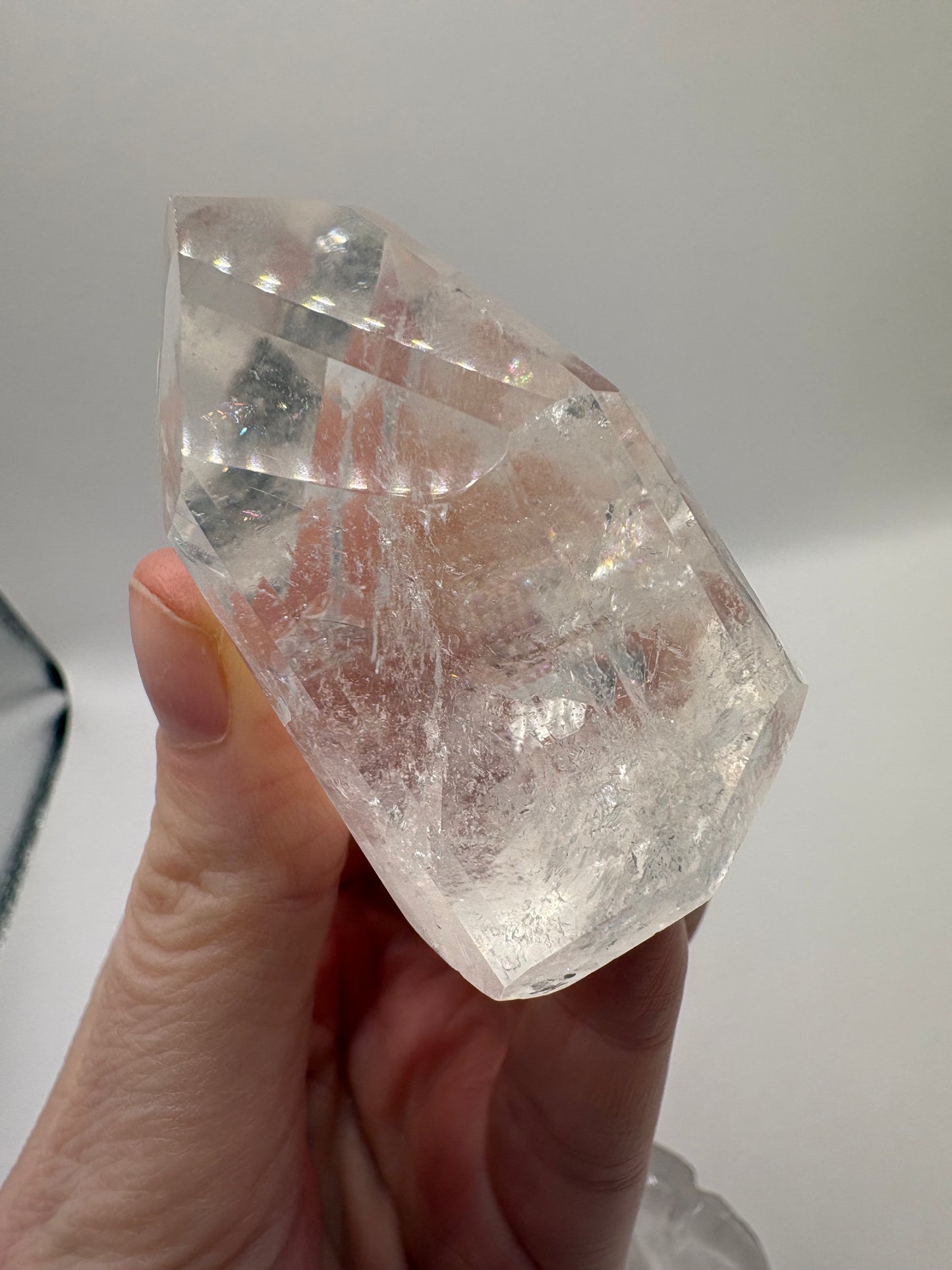 Clear Quartz Flower Carving/ Clear Quartz Freeform /Clear Quartz Carving/Clear Quartz/ Clear Quartz Crystal/ Natural Clear Quartz