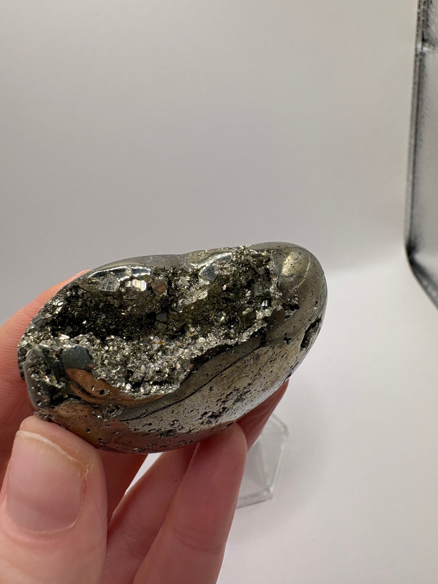 Pyrite Sphere/ Pyrite Heart Carving/ Pyrite Crystals/ Pyrite/ Crystals UK