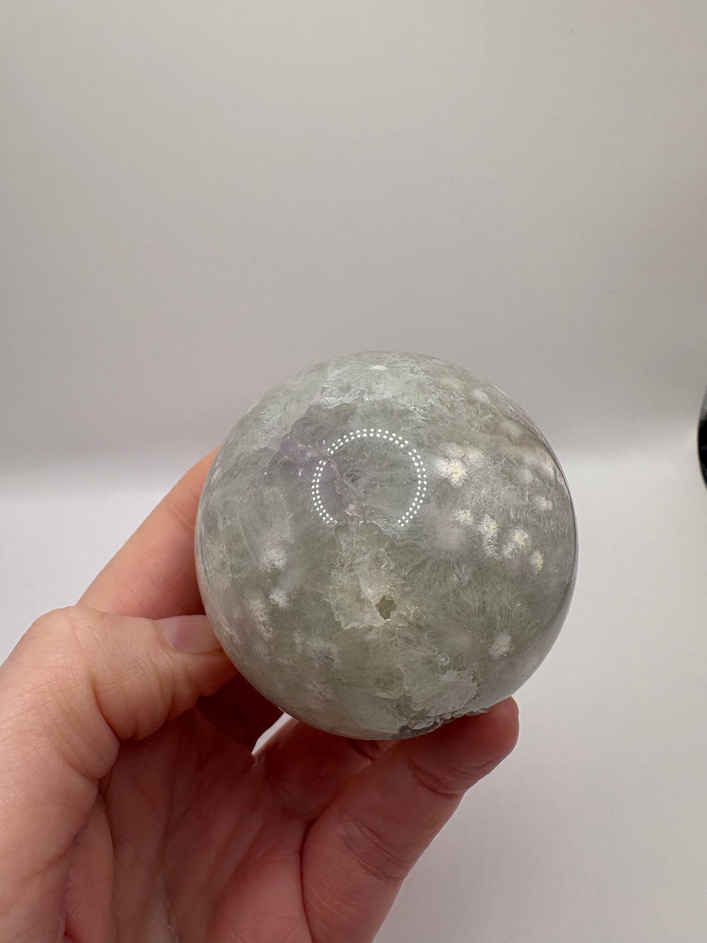 Green Flower Agate Tower/Green Flower Agate Sphere/ Green Flower Agate/ Crystals UK/ Healing Crystals