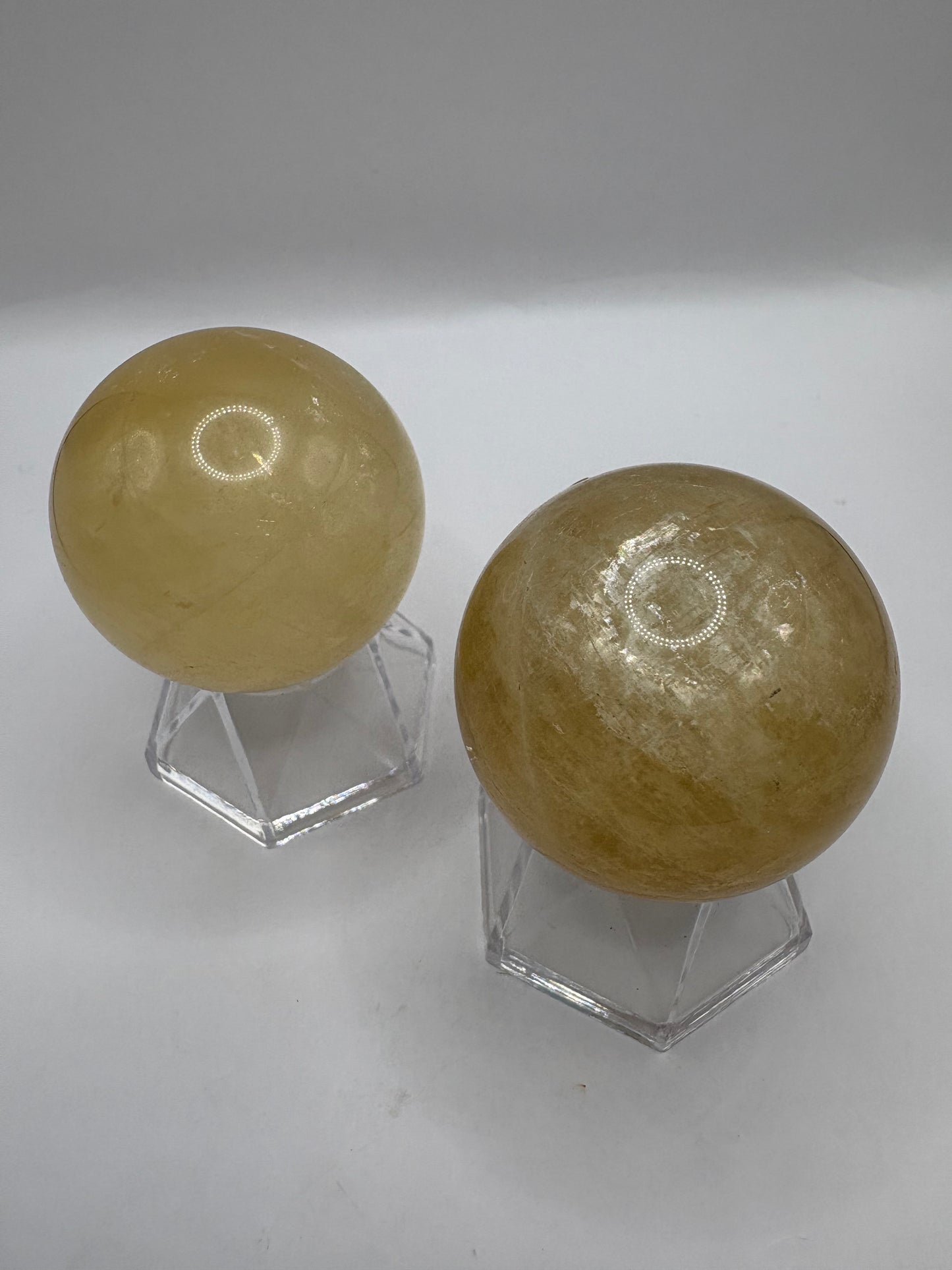 Honey Calcite Spheres/ Honey Calcite Crystals/ Honey Calcite/ Crystals UK