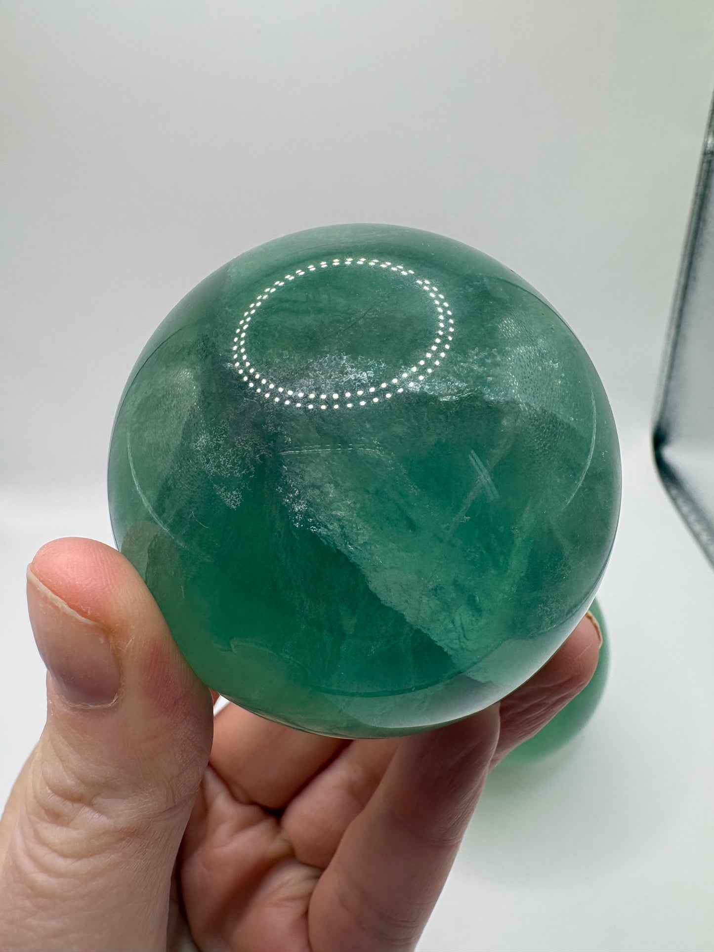 Green Fluorite Spheres/ Green Fluorite Mushroom/ Green Fluorite Crystals/ Healing Crystals/ Crystals U.K.