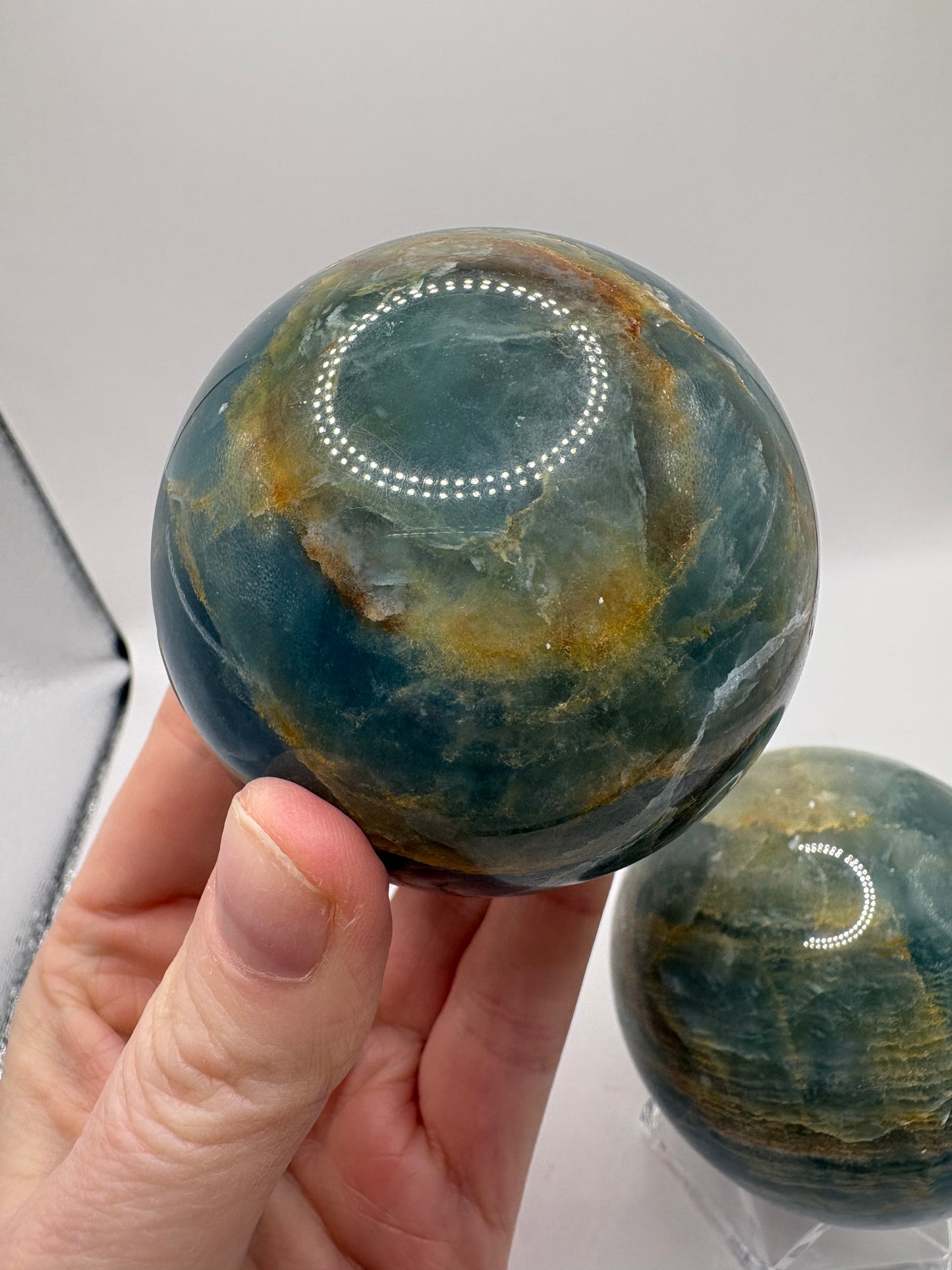 Blue Onyx Sphere/ Blue Onyx Crystal/ Blue Onyx/ Crystals UK/ Healing Crystals