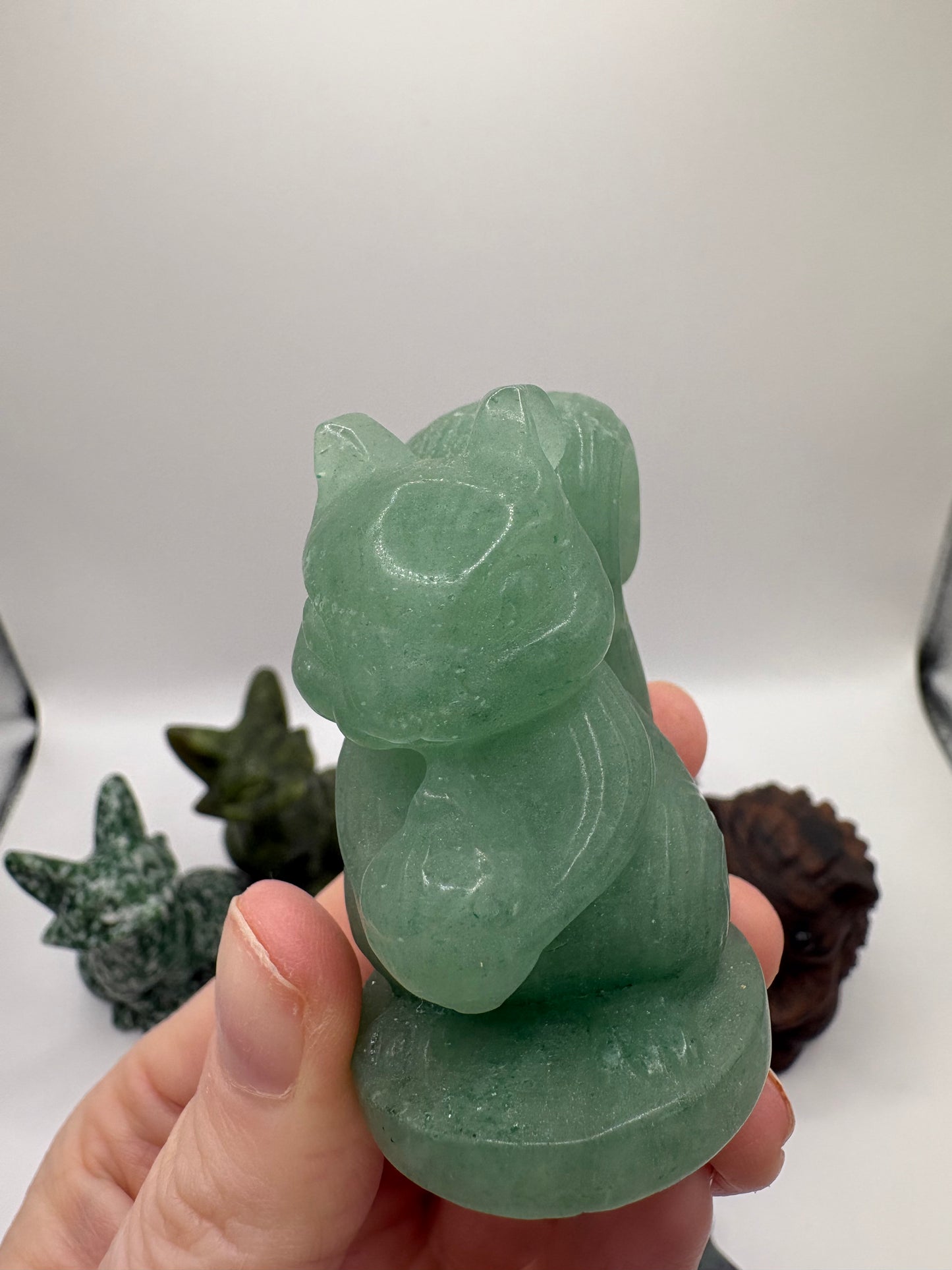 Crystal Carvings/ Green Aventurine Carving/ Fluorite Carving/ Green Jade Carving/ Mahogany Obsidian Carving/ Green Spot Jasper Carving/ Healing Crystals/ Crystals UK