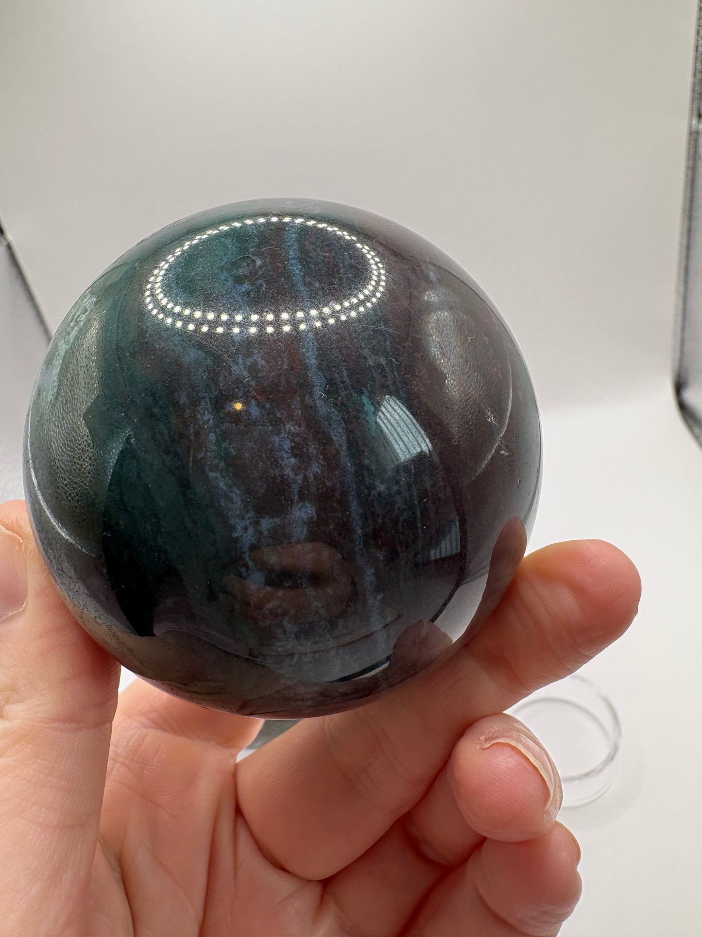 Moss Agate Sphere/ Moss Agate Spheres/ Moss Agate Crystals/Natural Crystals/ Healing Crystals/ Crystals UK/ Ethically Sourced Crystals