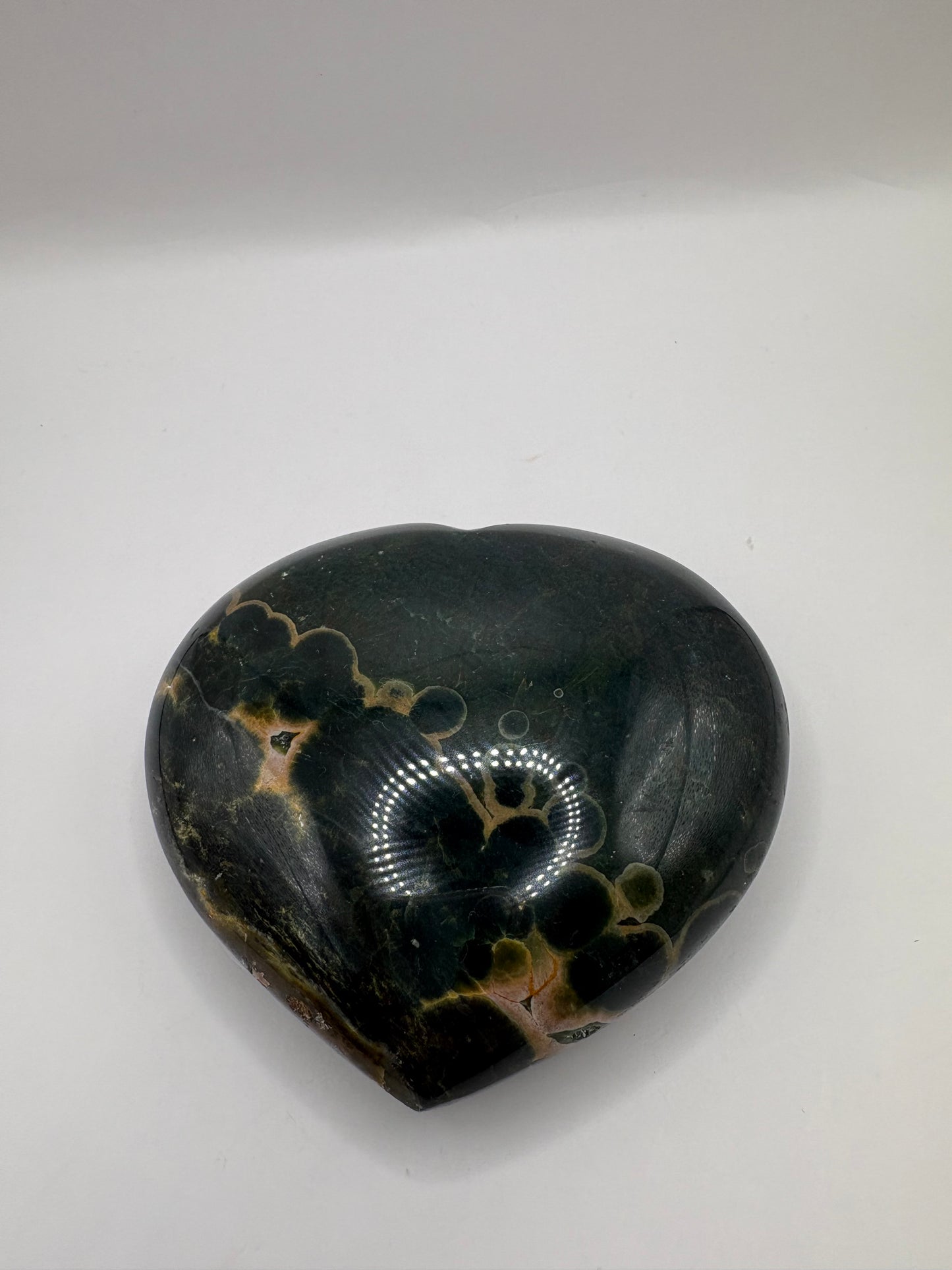 Ocean Jasper Heart Carving/ Ocean Jasper Crystal/ Ocean Jasper/ Crystals UK/ Healing Crystals