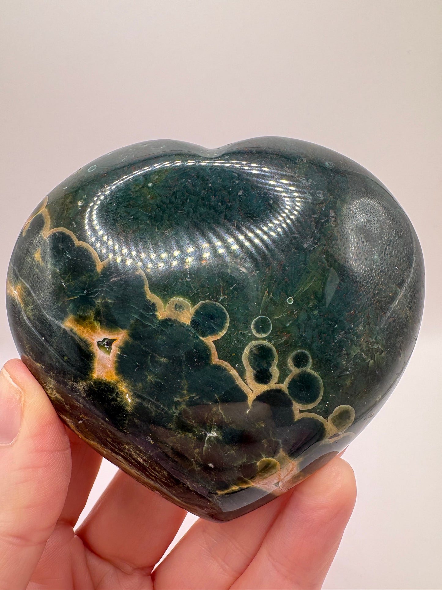 Ocean Jasper Heart Carving/ Ocean Jasper Crystal/ Ocean Jasper/ Crystals UK/ Healing Crystals