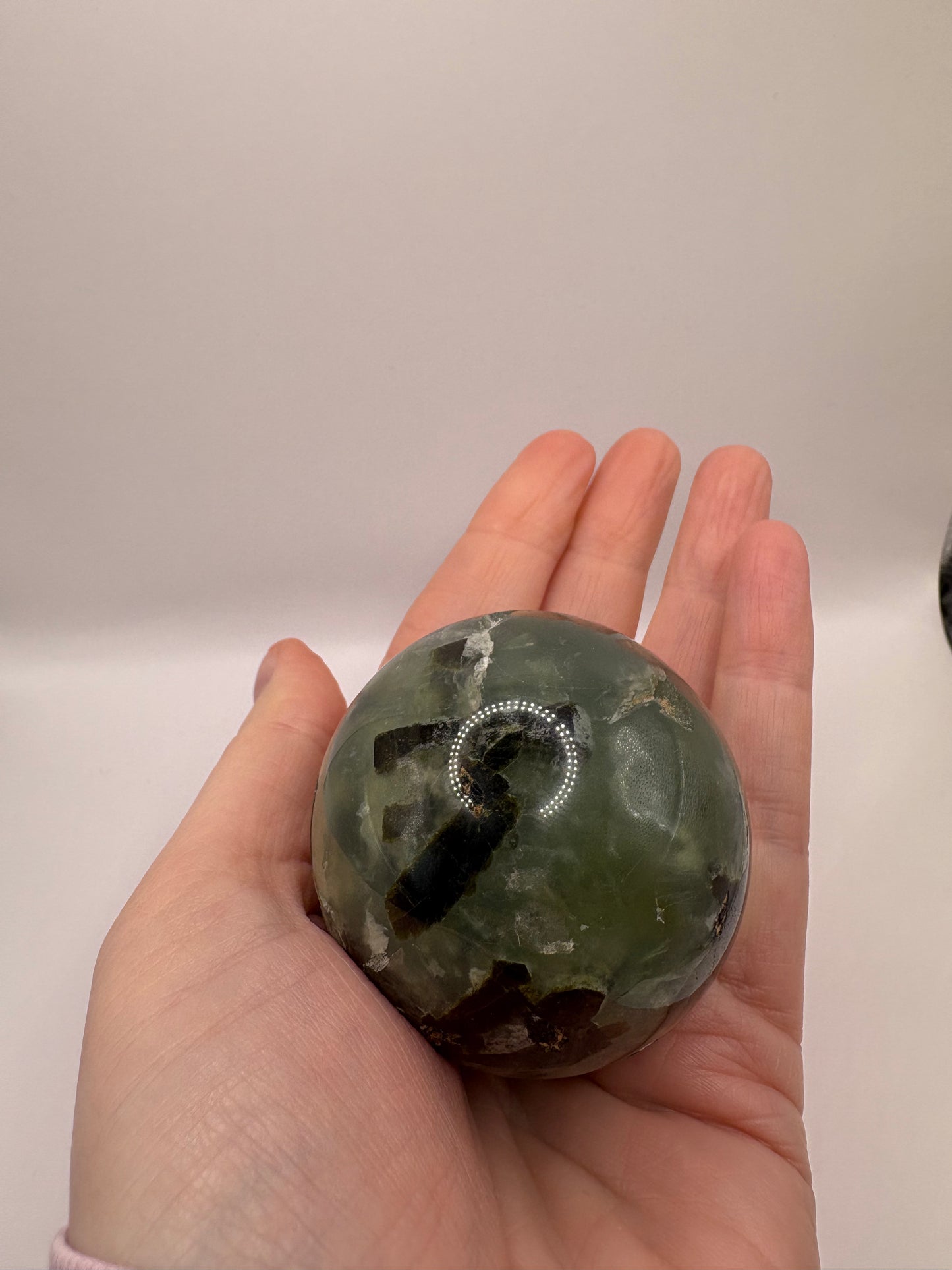 Prehnite Sphere/ Prehnite Crystal Sphere/ Prehnite Crystals/ Prehnite/ Healing Crystals/ Crystals UK