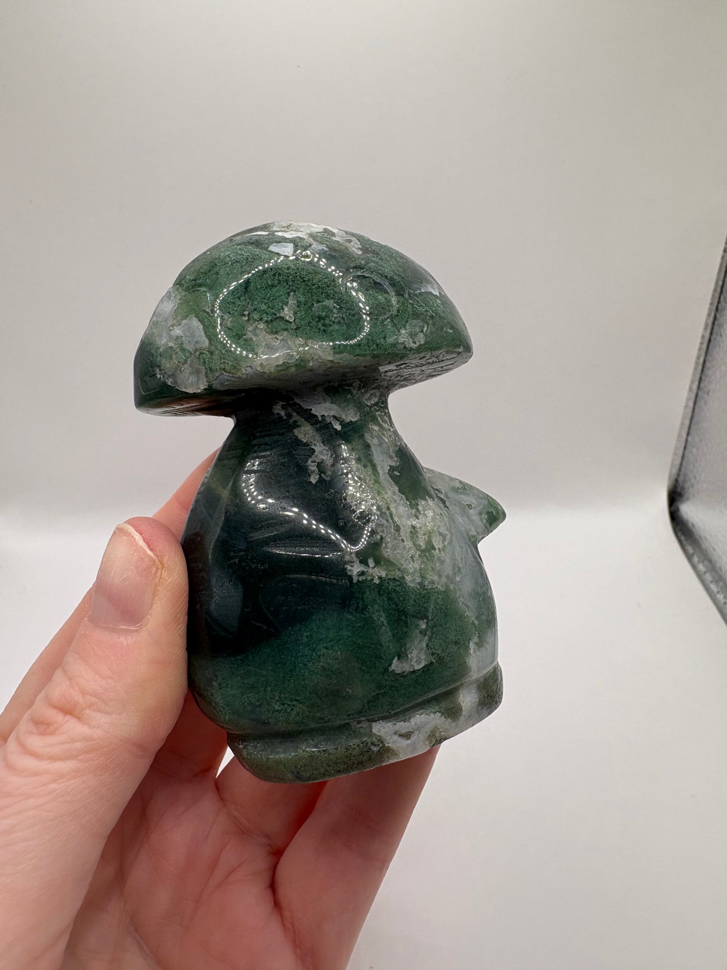 Moss Agate Carvings/ Moss Agate Fairy’s/ Moss Agate Wolf/ Moss Agate Mushrooms/ Moss Agate Crystals/ Crystals UK