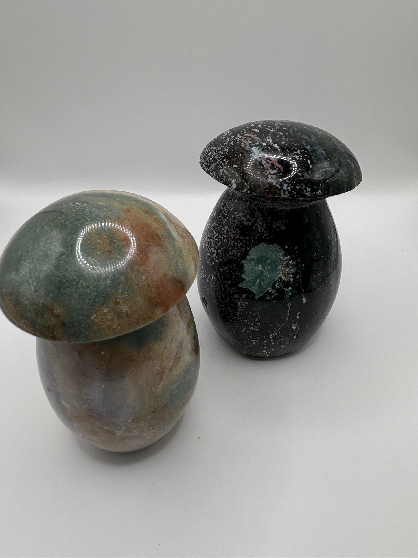 Ocean Jasper Mushroom Carvings/ Ocean Jasper Crystal/ Ocean Jasper/ Crystals UK/ Healing Crystals