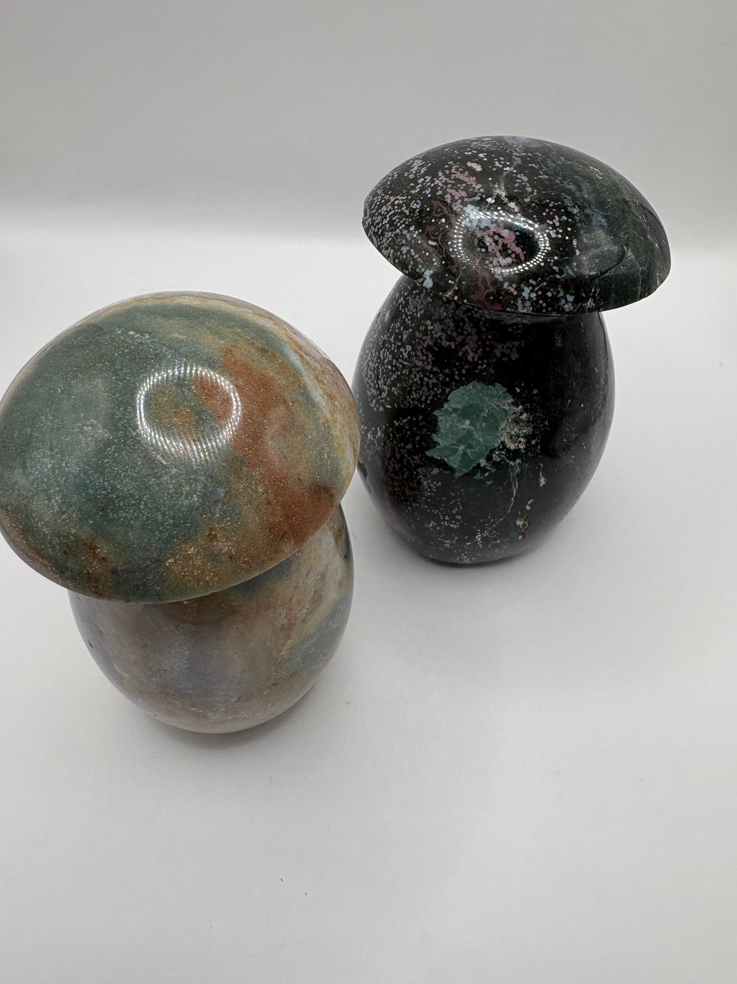 Ocean Jasper Mushroom Carvings/ Ocean Jasper Crystal/ Ocean Jasper/ Crystals UK/ Healing Crystals