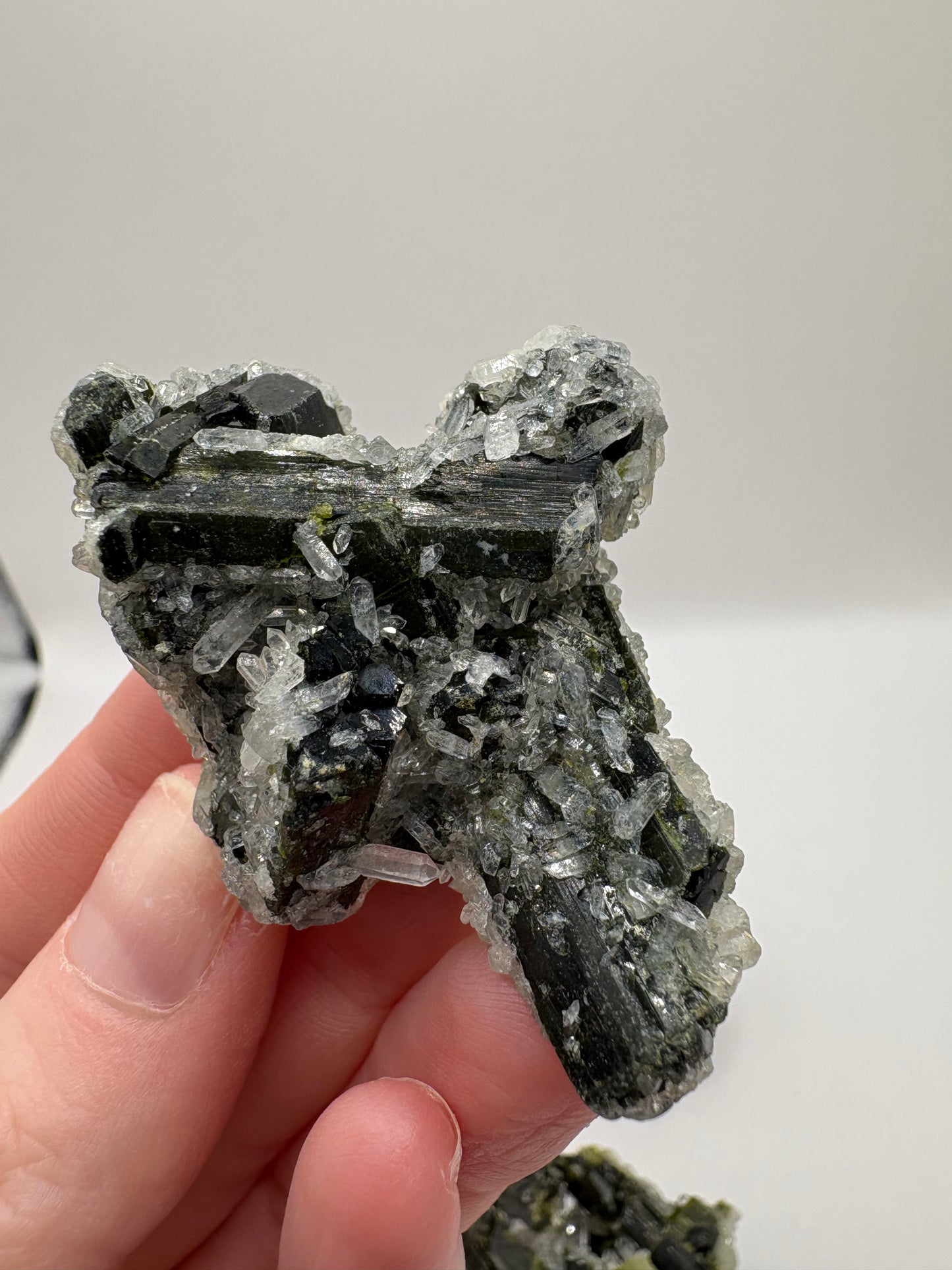 Epidote in Quartz Clusters/ Epidote in Quartz Crystals/ Epidote in Quartz/ Crystals UK