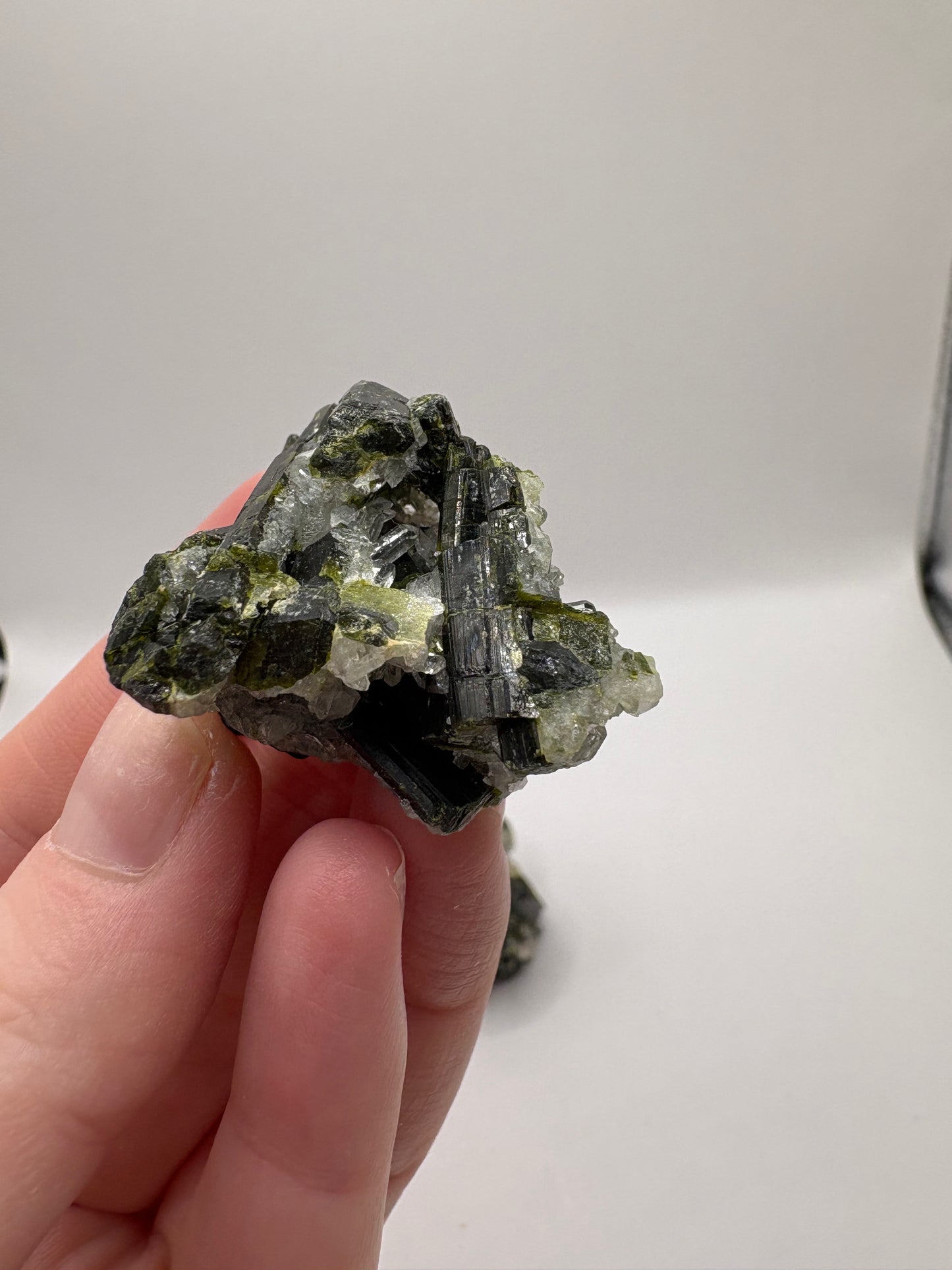 Epidote in Quartz Clusters/ Epidote in Quartz Crystals/ Epidote in Quartz/ Crystals UK