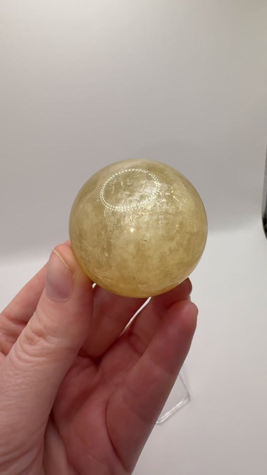 Honey Calcite Spheres/ Honey Calcite Crystals/ Honey Calcite/ Crystals UK