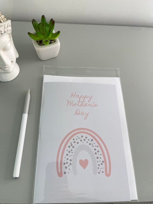 Mother's Day Greetings card/ Rainbow design