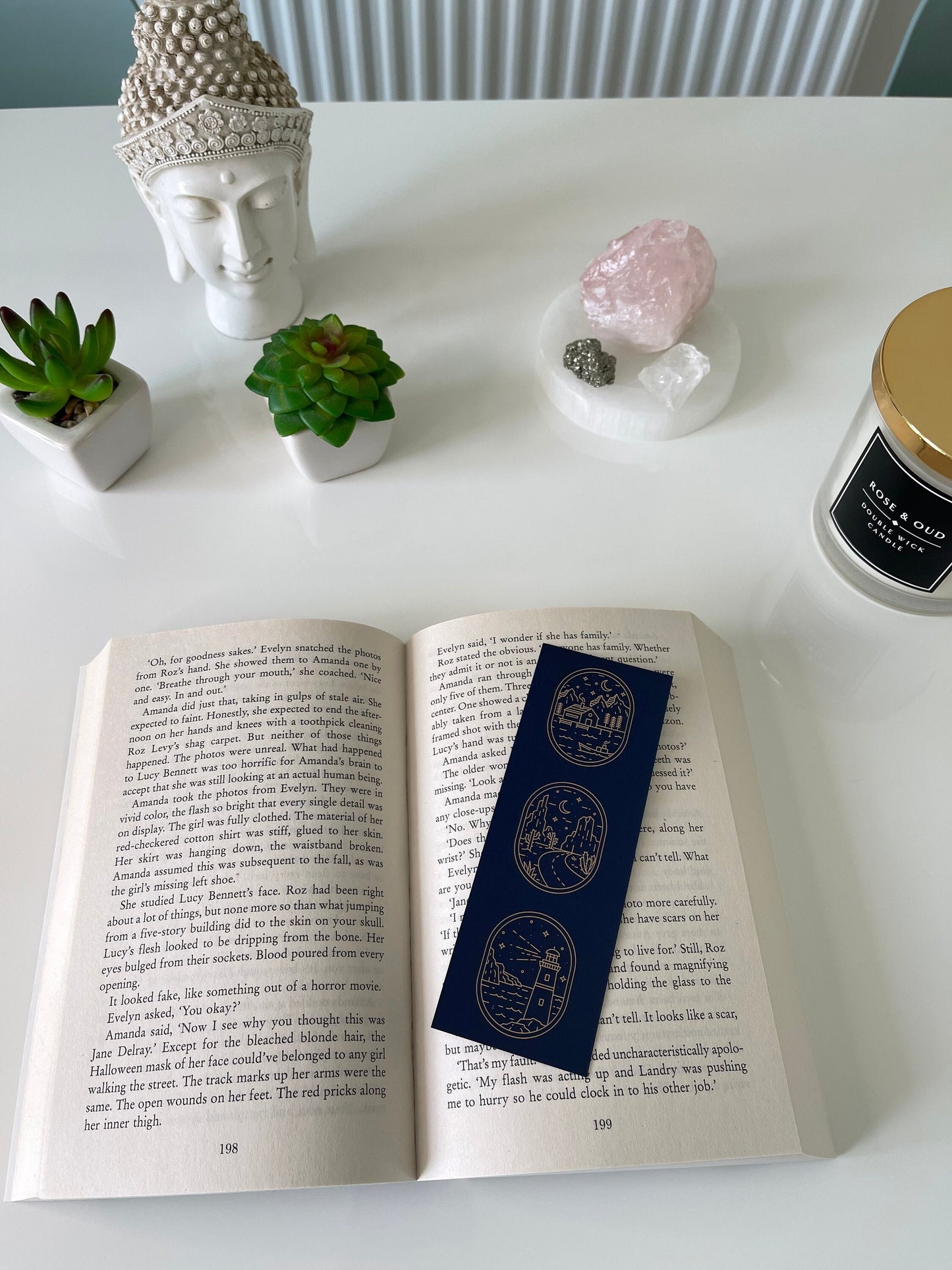 Bookmark/Blue Bookmark/ Glossy