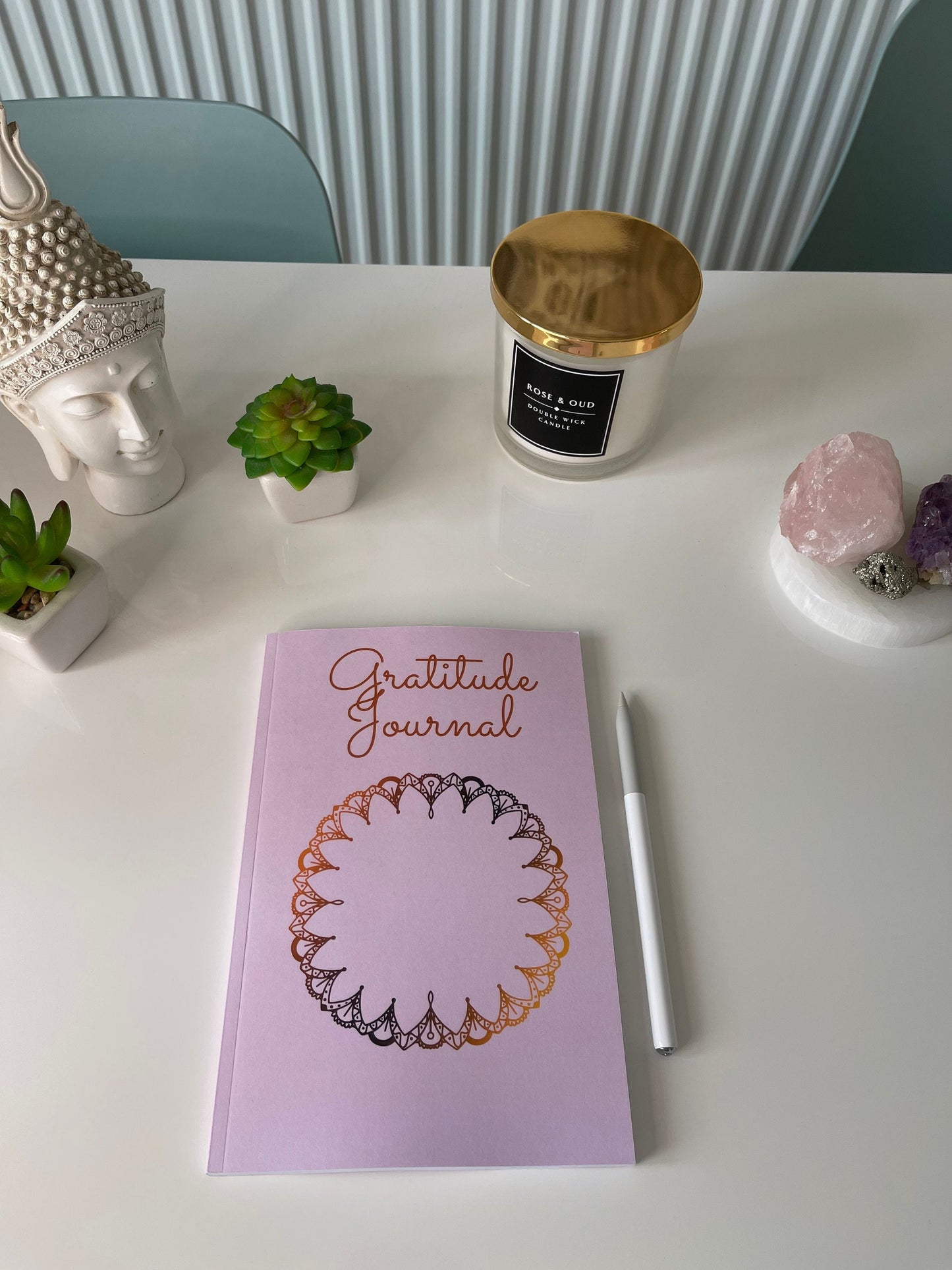 Gratitude Journal/ Gratitude Notebook/ Notebook/ Pink Notebook/ Spirituality Notebook/ Self Love/ Mindfulness Notebook