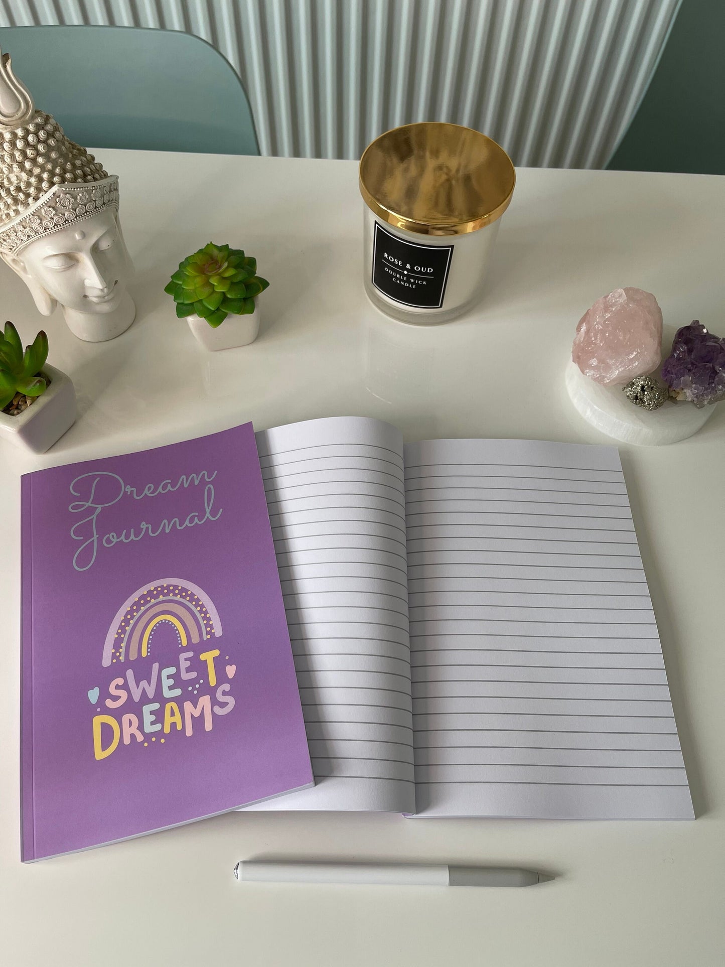 Dream Journal/ Dream Notebook/ Sweet Dreams Notebook/ Rainbow Notebook/ Purple Notebook/ Journal/ Notebook/ Lined Notebook