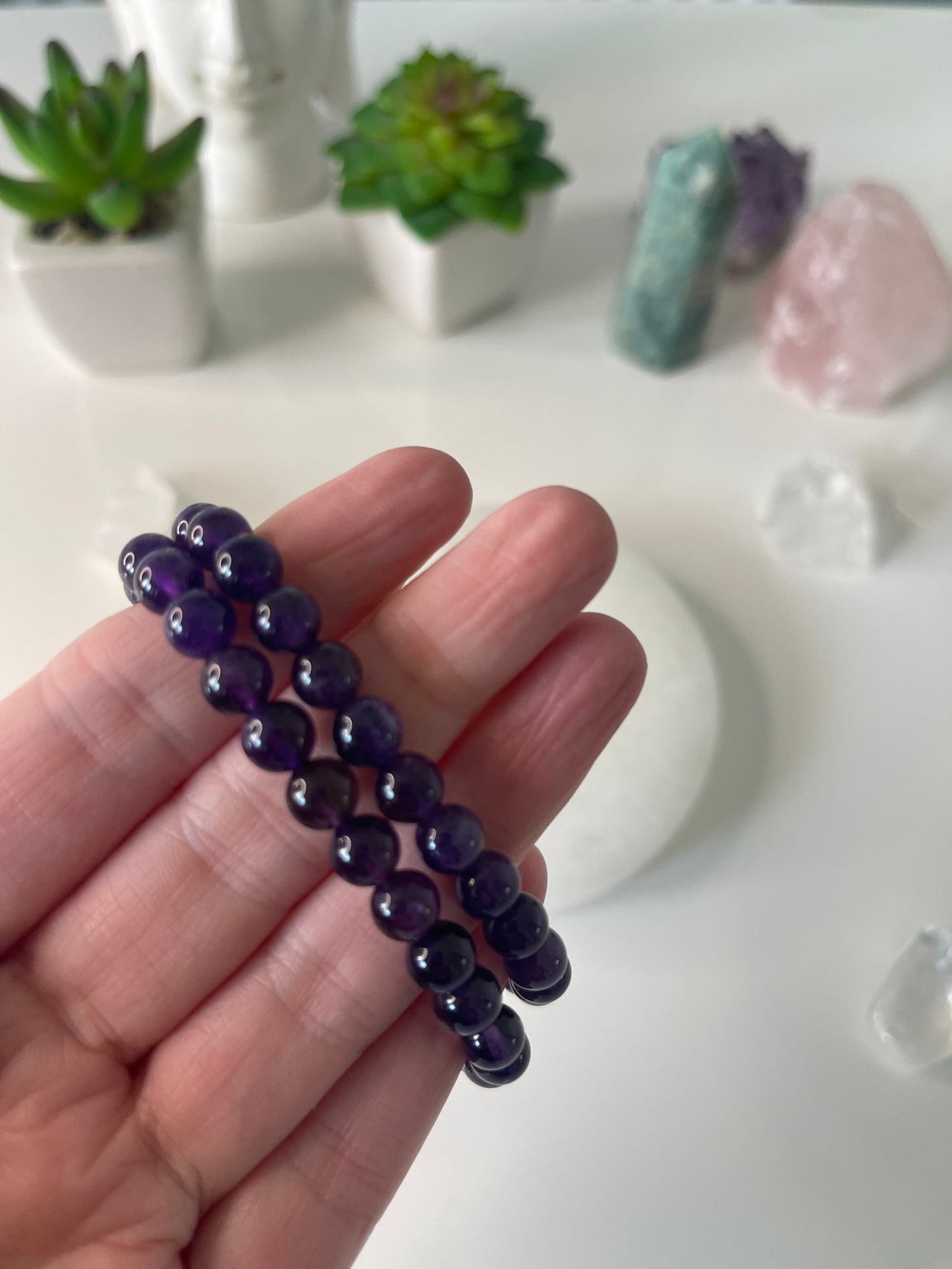 Amethyst clearance gemstone bracelet