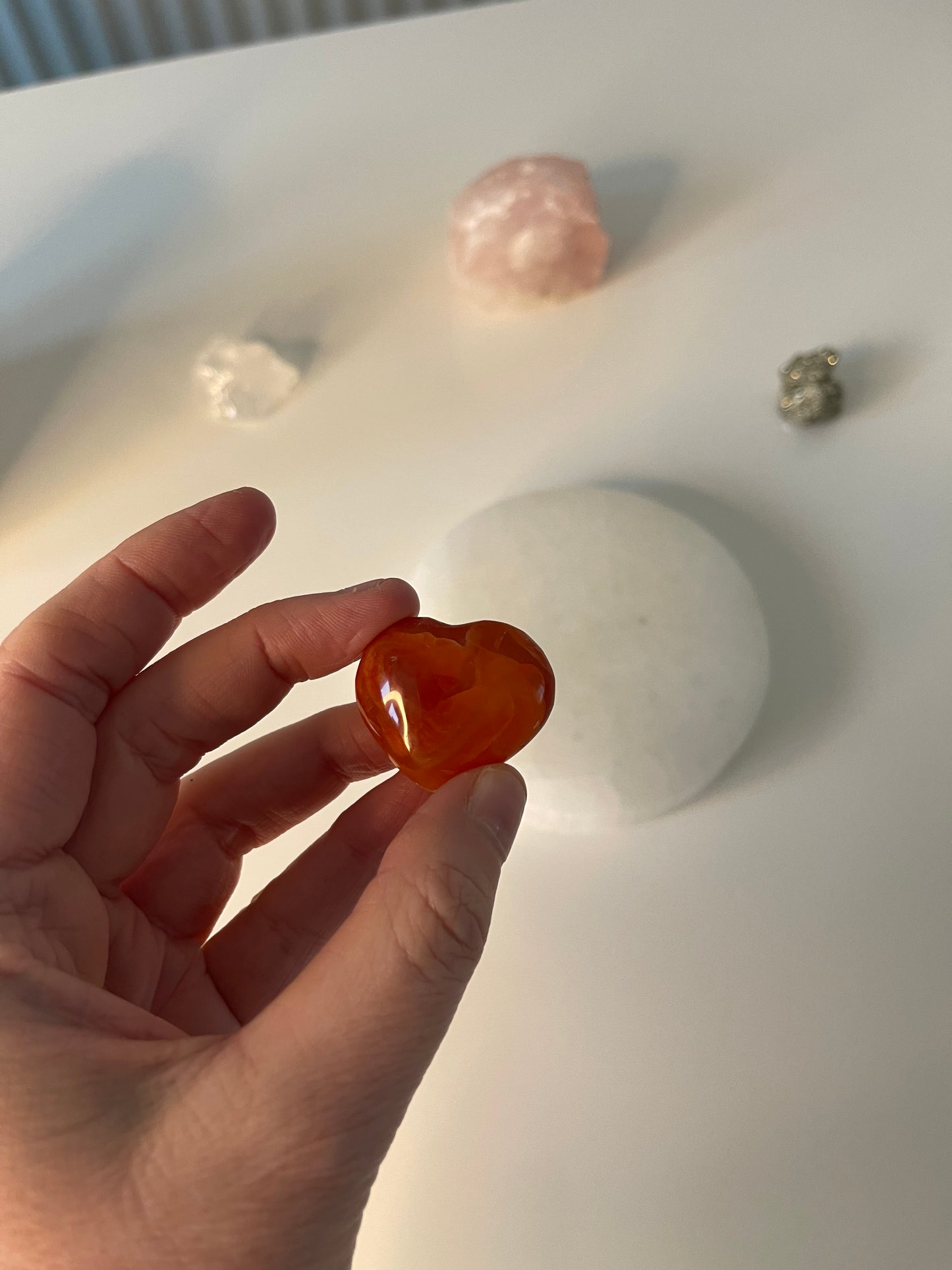 Carnelian Mini Heart Carving