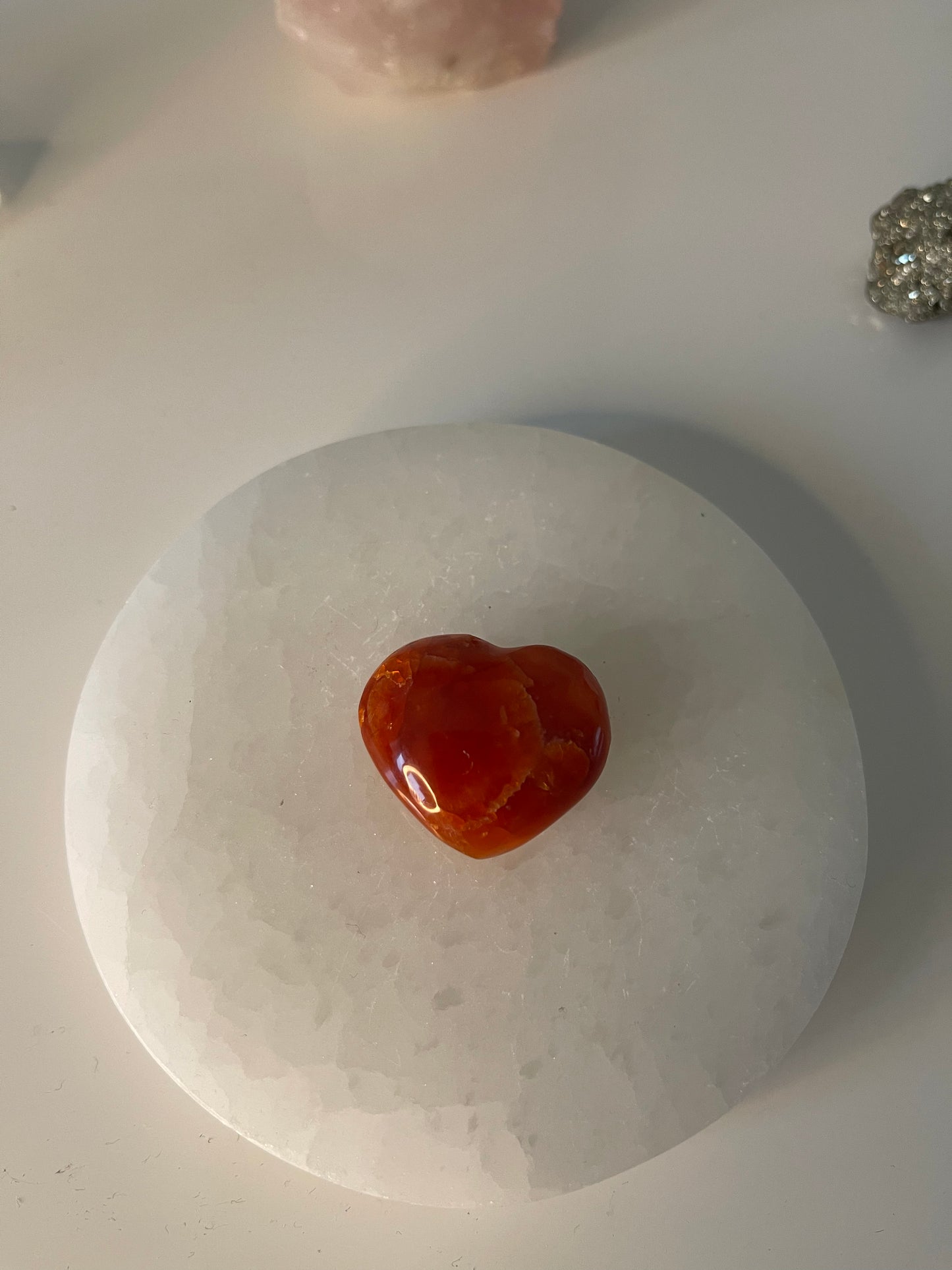 Carnelian Mini Heart Carving