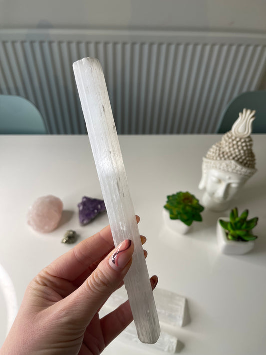 Selenite Sticks/ Raw Selenite Sticks/ Rough Selenite Sticks/ Healing Crystals/ Crystals UK